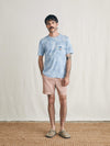 Sunwashed Graphic Tee - Blue Waves Wash
