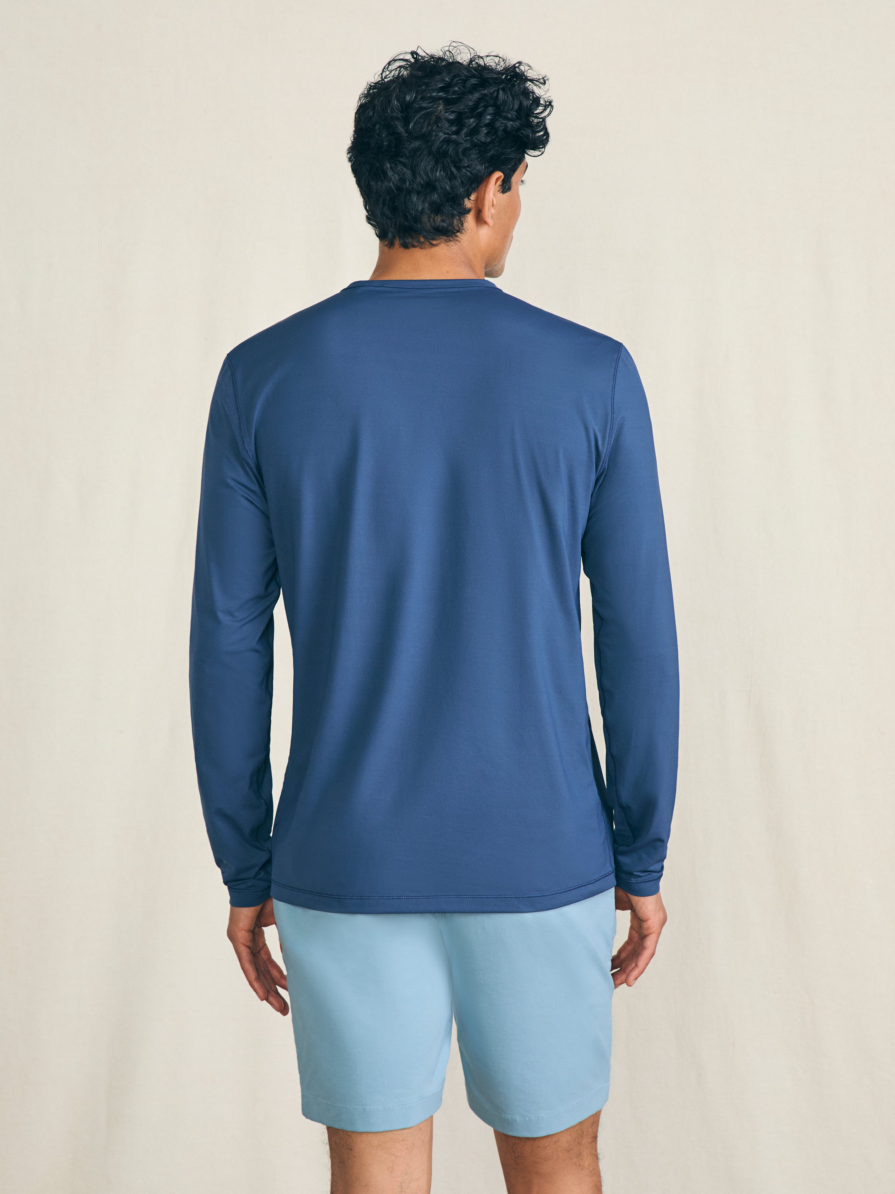 Long-Sleeve Surfrider Shorelite UPF Tee - Deep Navy