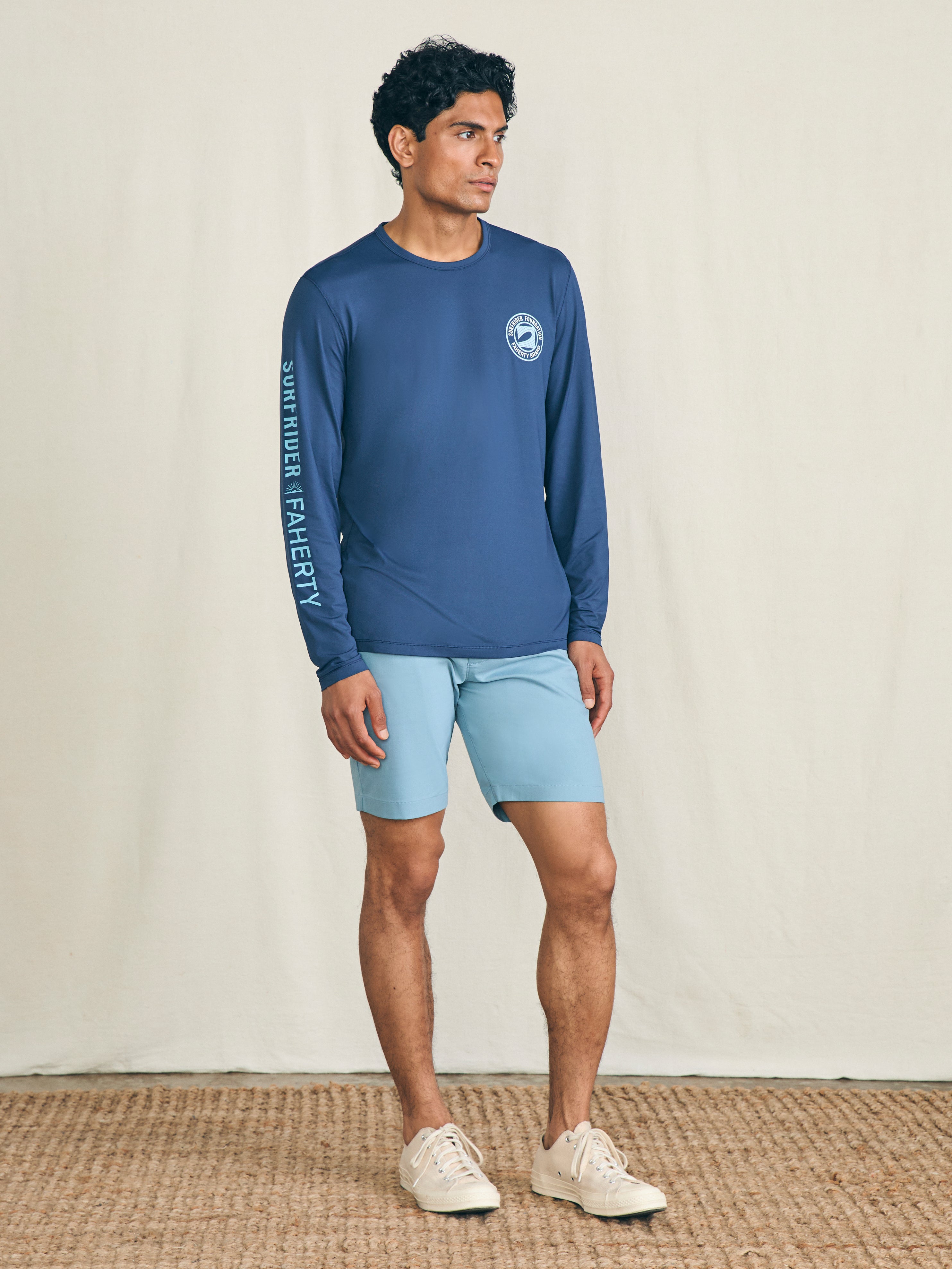 Long-Sleeve Surfrider Shorelite UPF Tee - Deep Navy