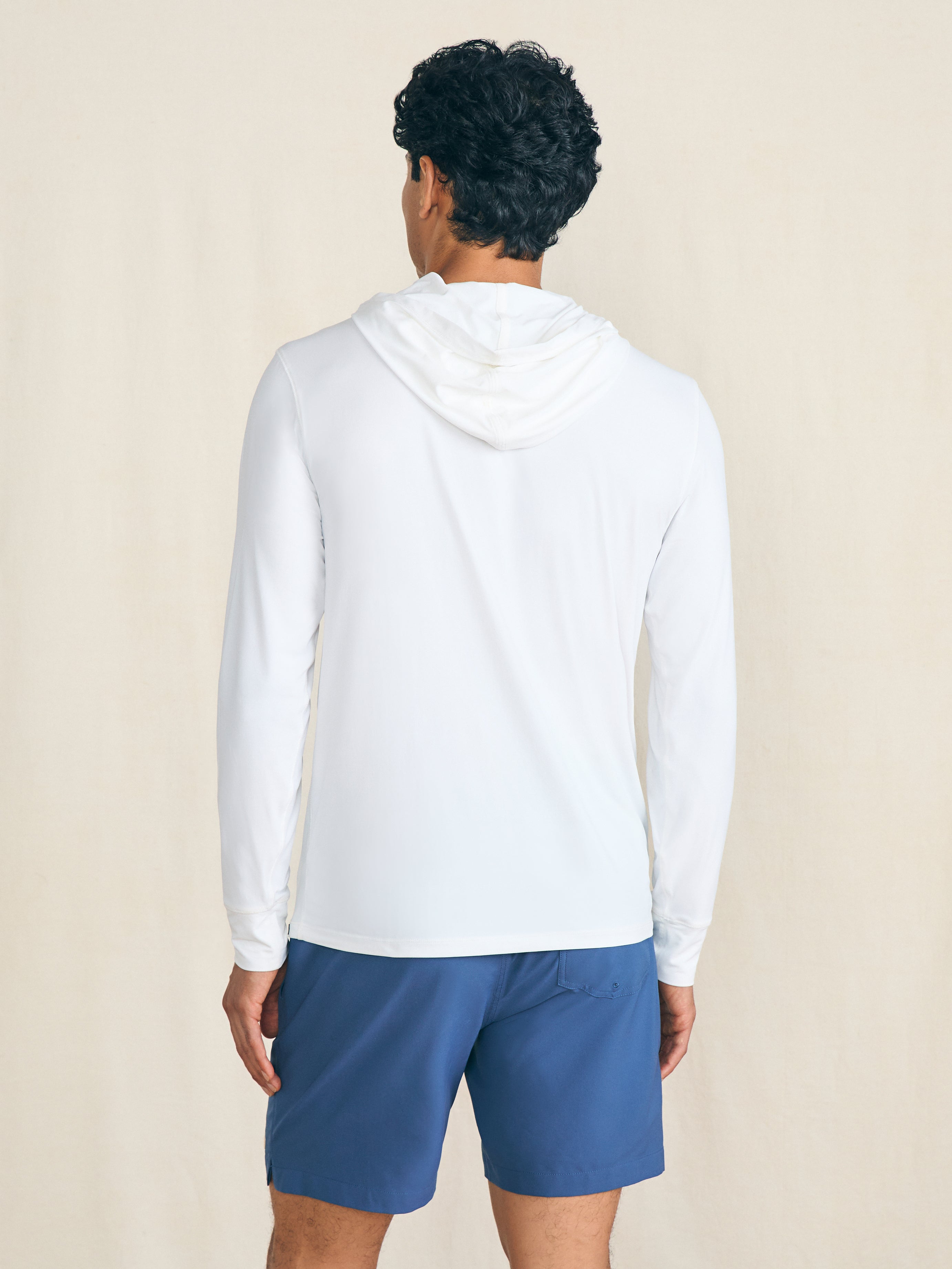 Shorelite UPF Hoodie - White Surf Stripe