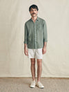 Laguna Linen Shirt - Desert Olive
