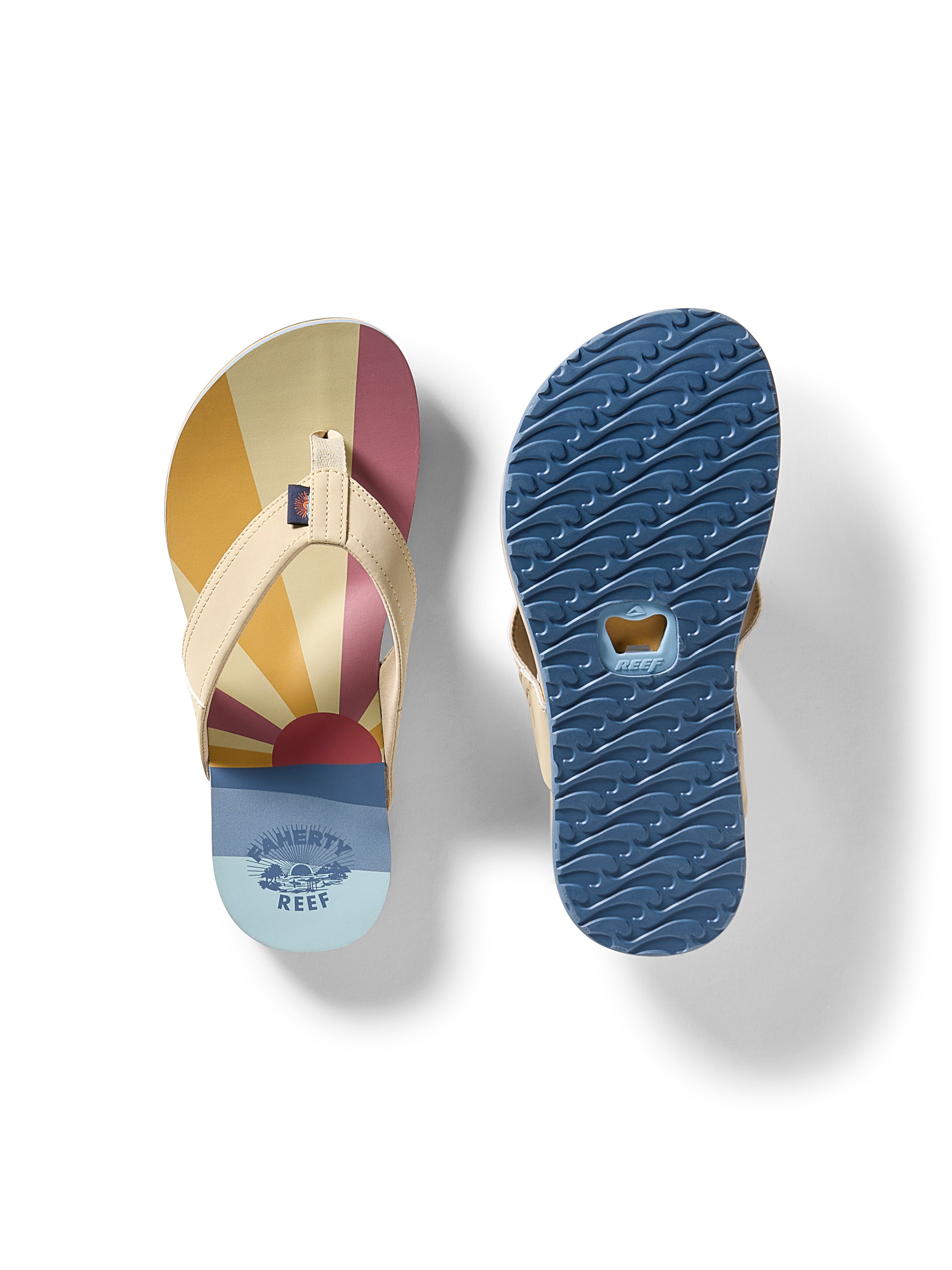 Faherty X REEF Unisex Eva Flip Flop - Sun And Wave