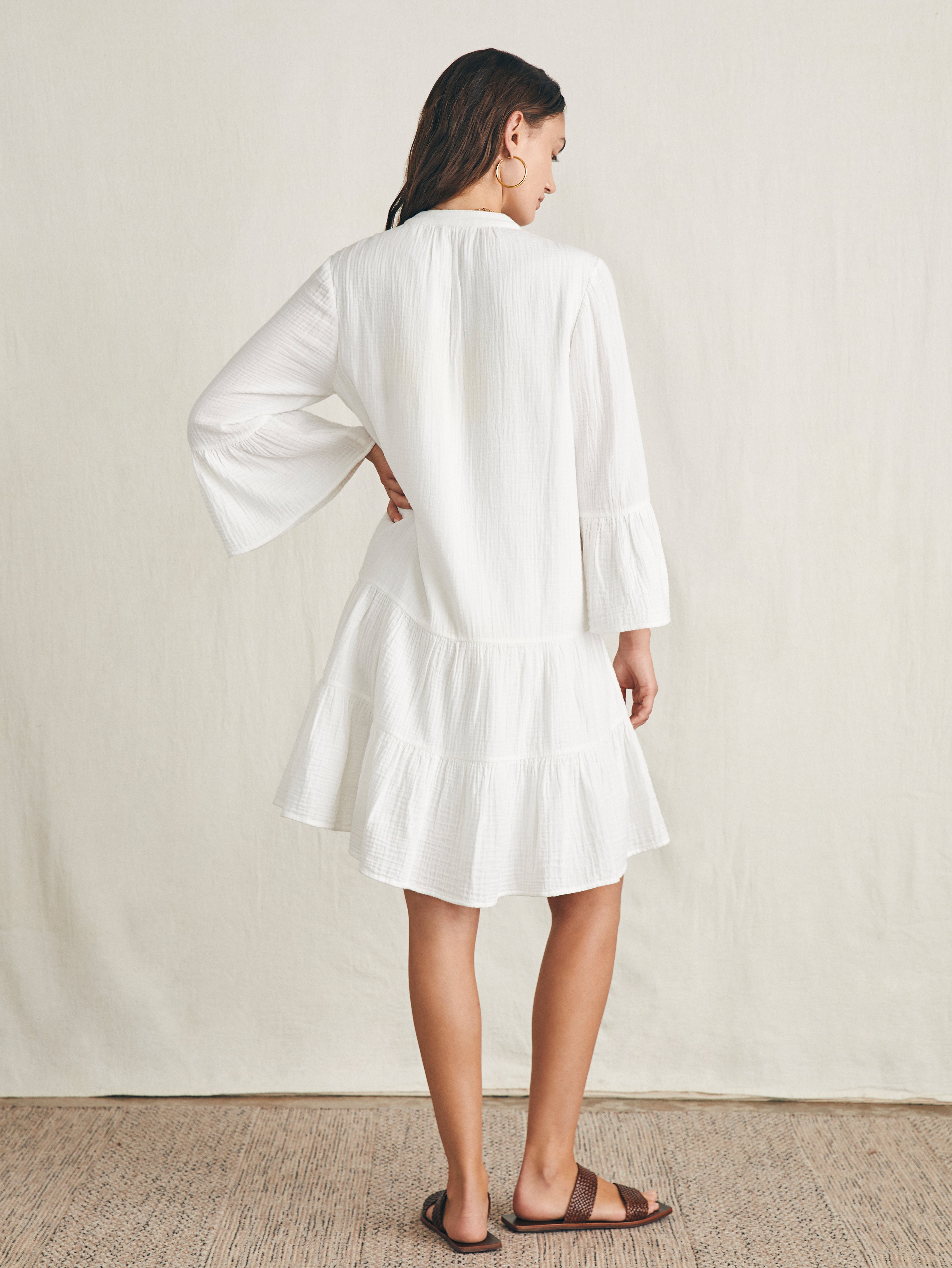 Dream Cotton Gauze Kasey Dress - White