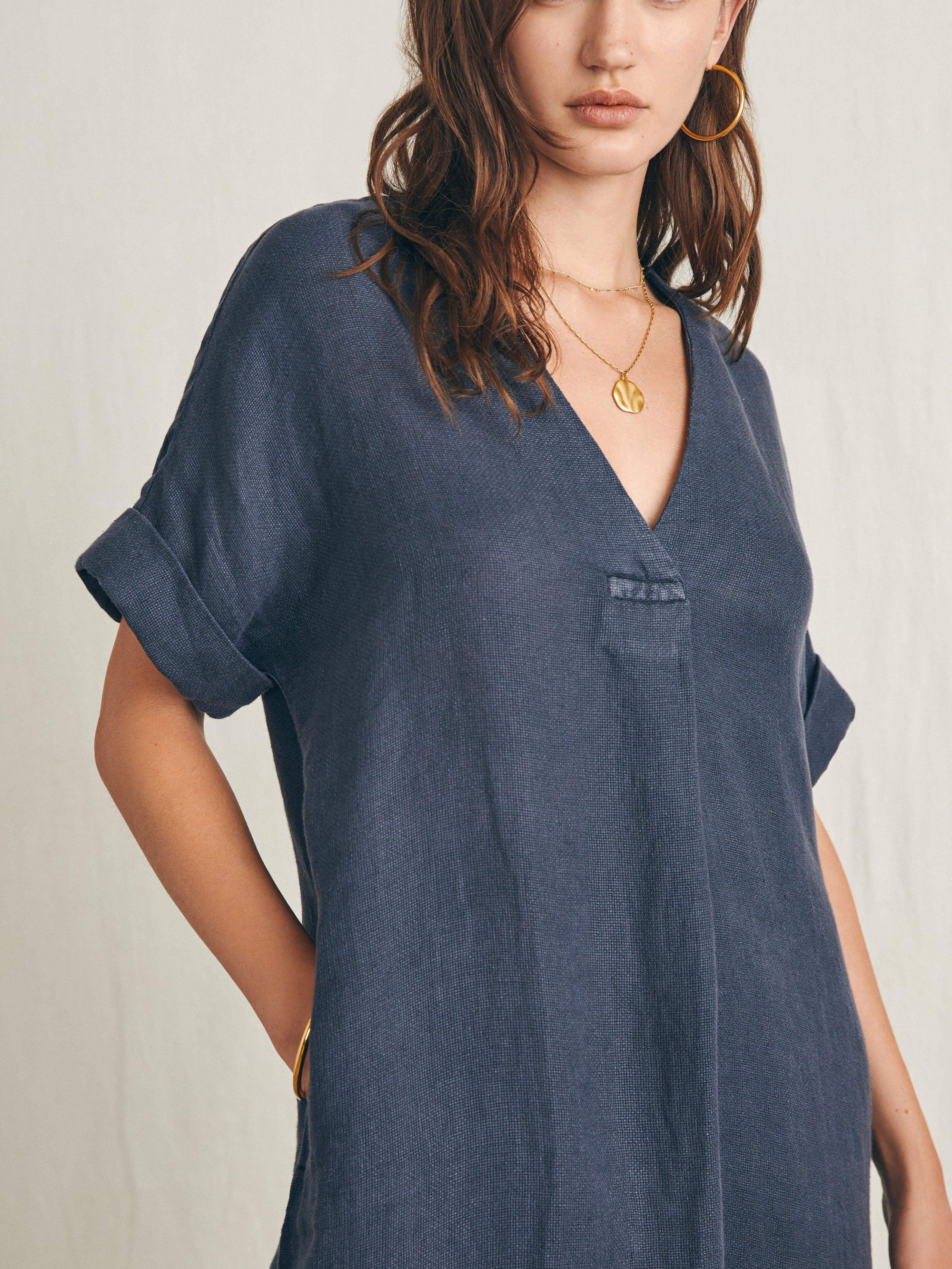 Sanibel Basketweave Dress - Washed Black