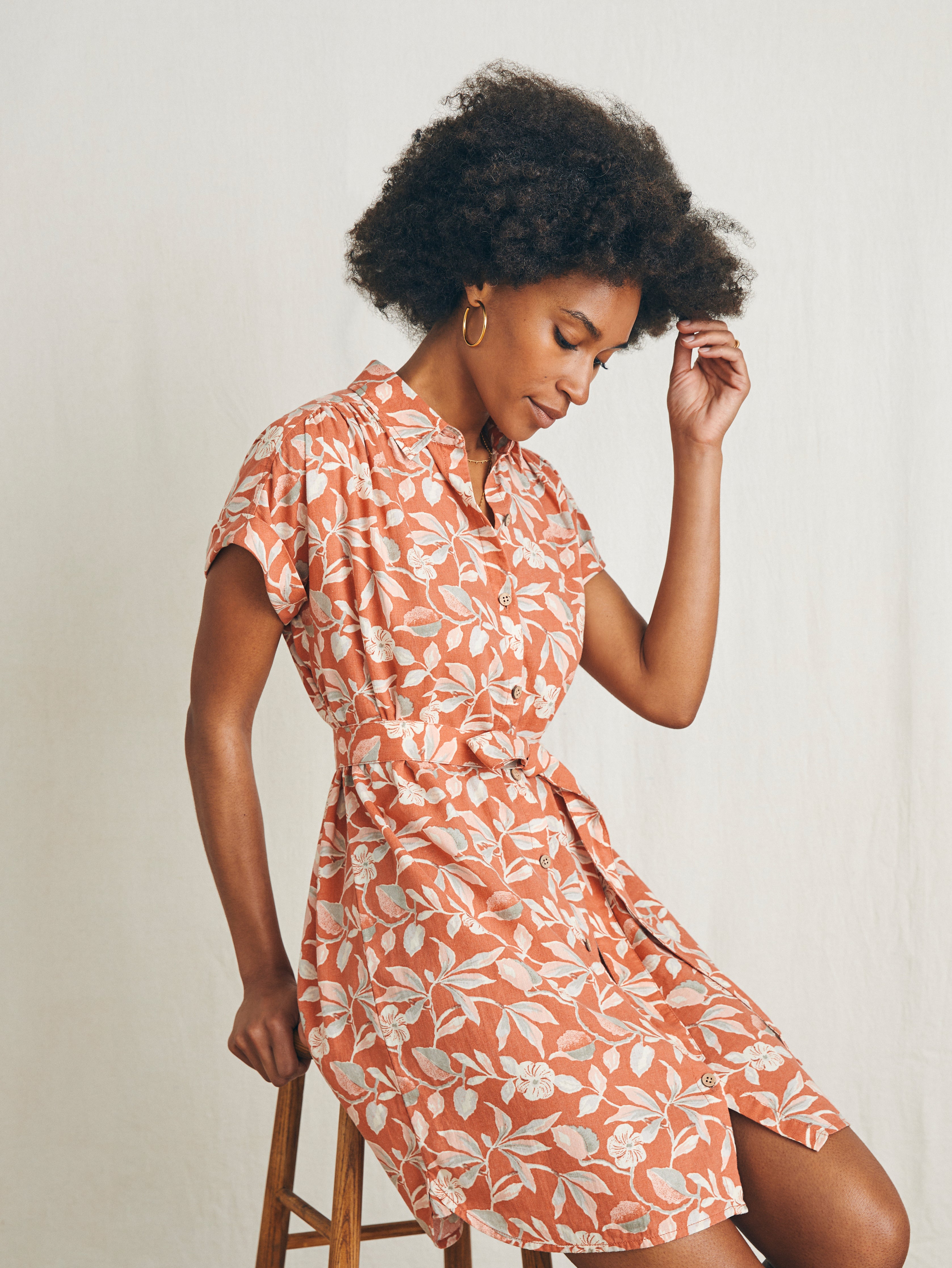 Breeze Shirtdress - Ginger Floral