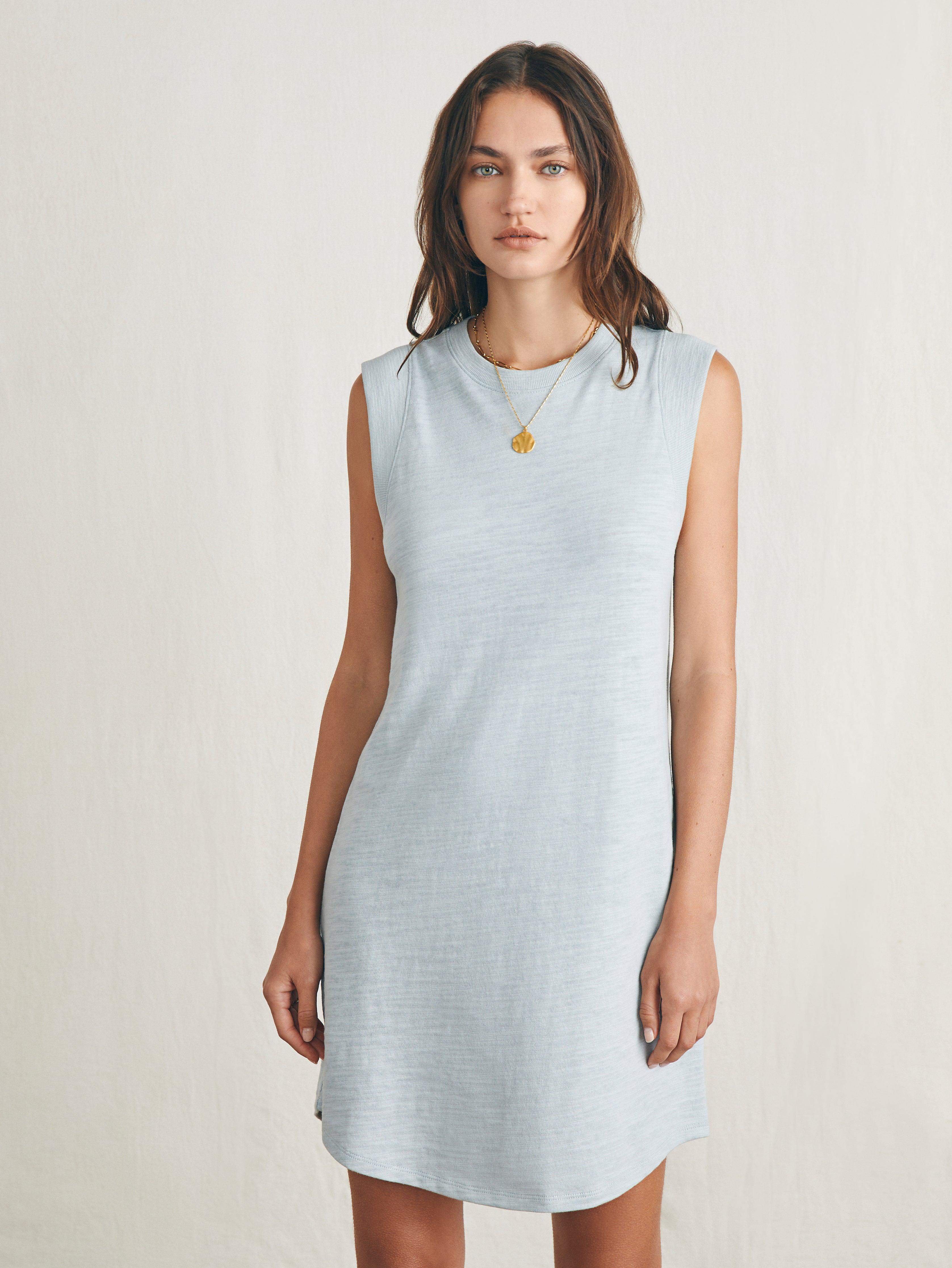 Sunwashed Slub Muscle Dress - Chalk Blue | Faherty Brand