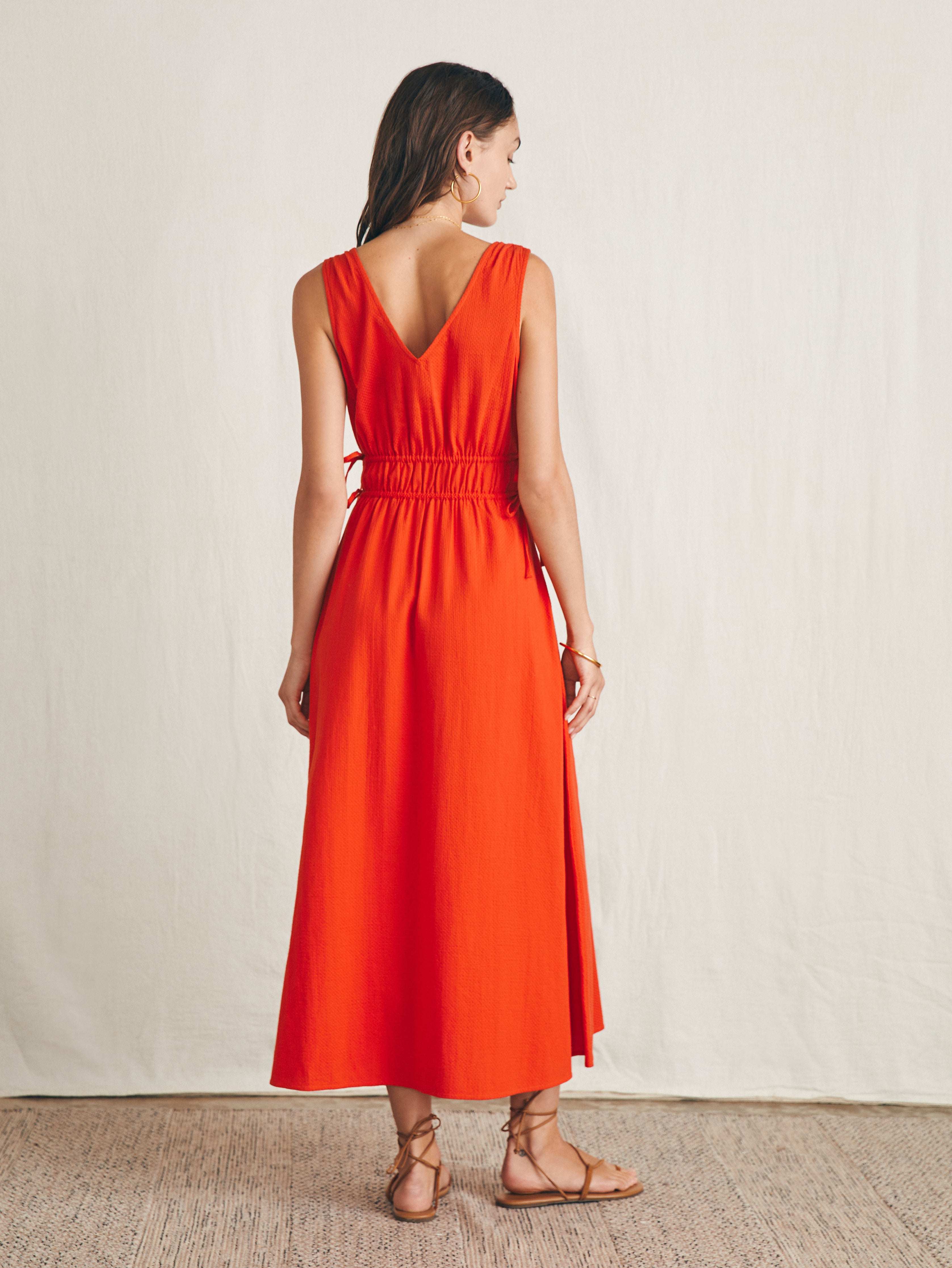 Sandbar Maxi Dress - Poppy Red