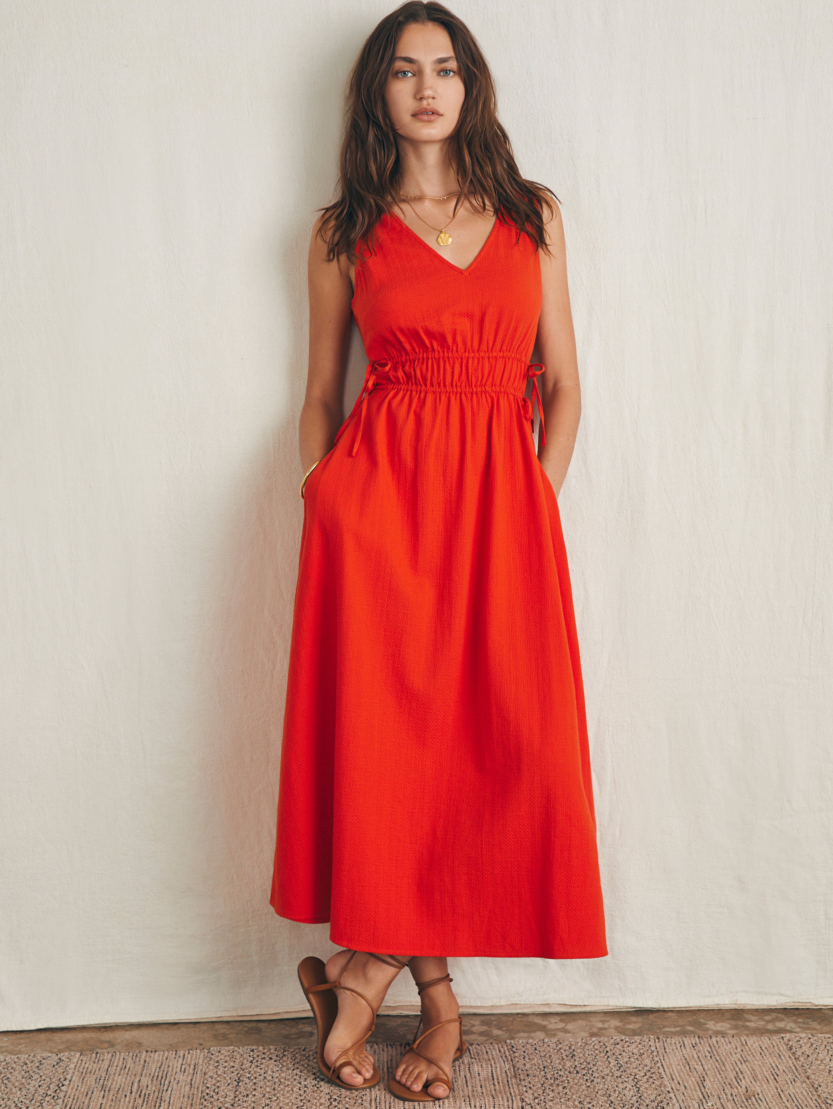 Sandbar Maxi Dress - Poppy Red