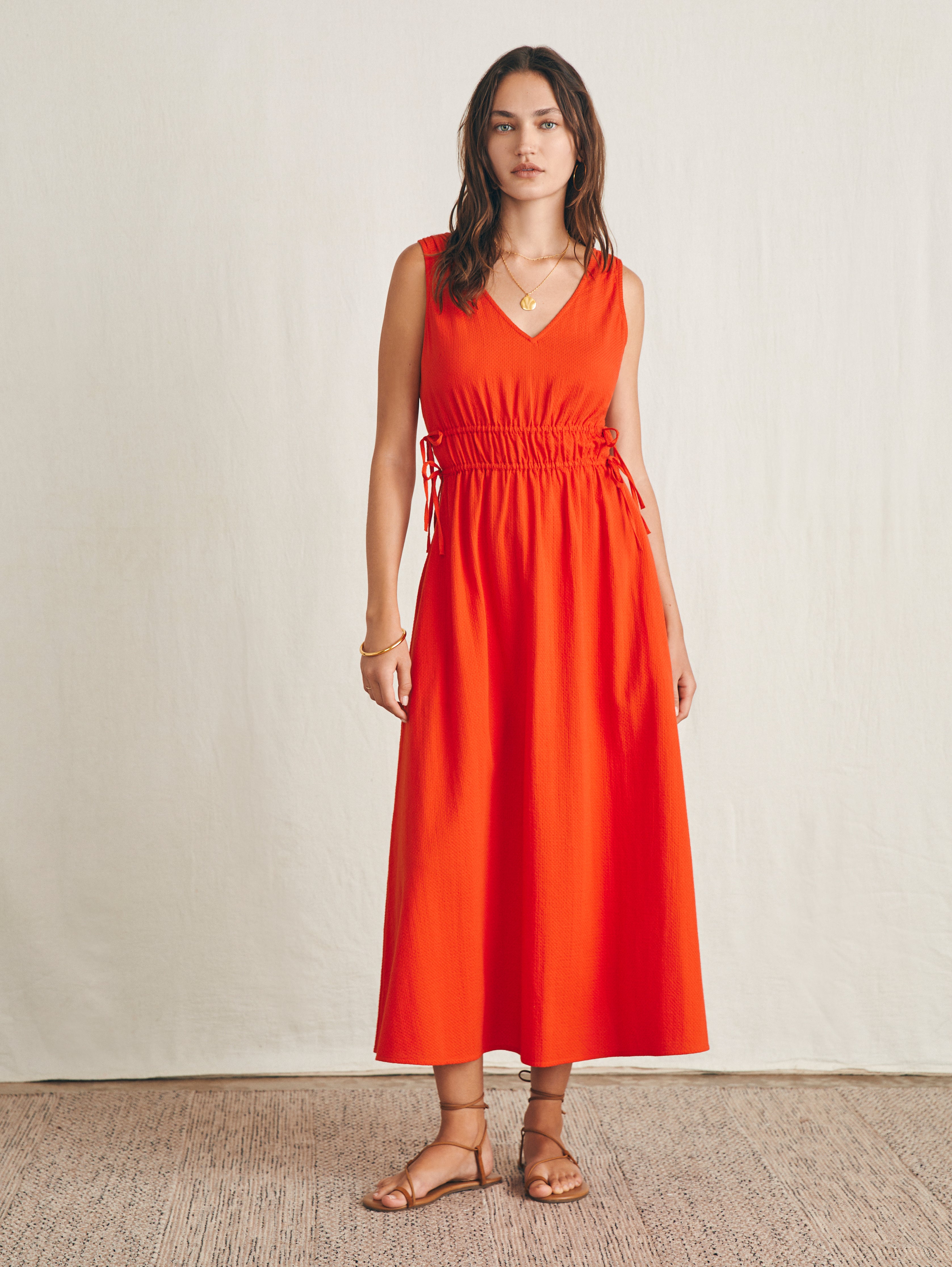 Sandbar Maxi Dress - Poppy Red