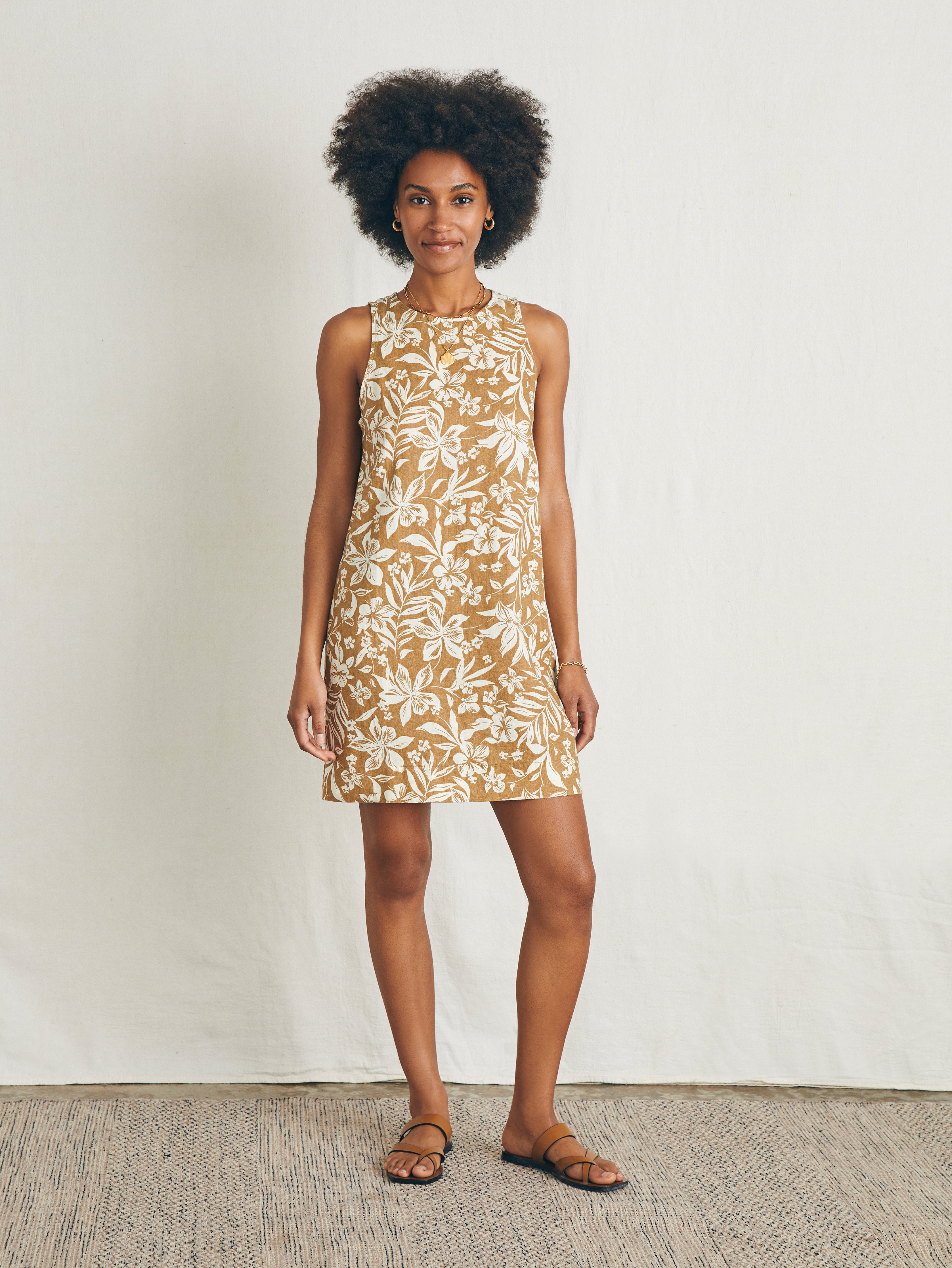 Carini Dress - Bronze Sky Coast Floral