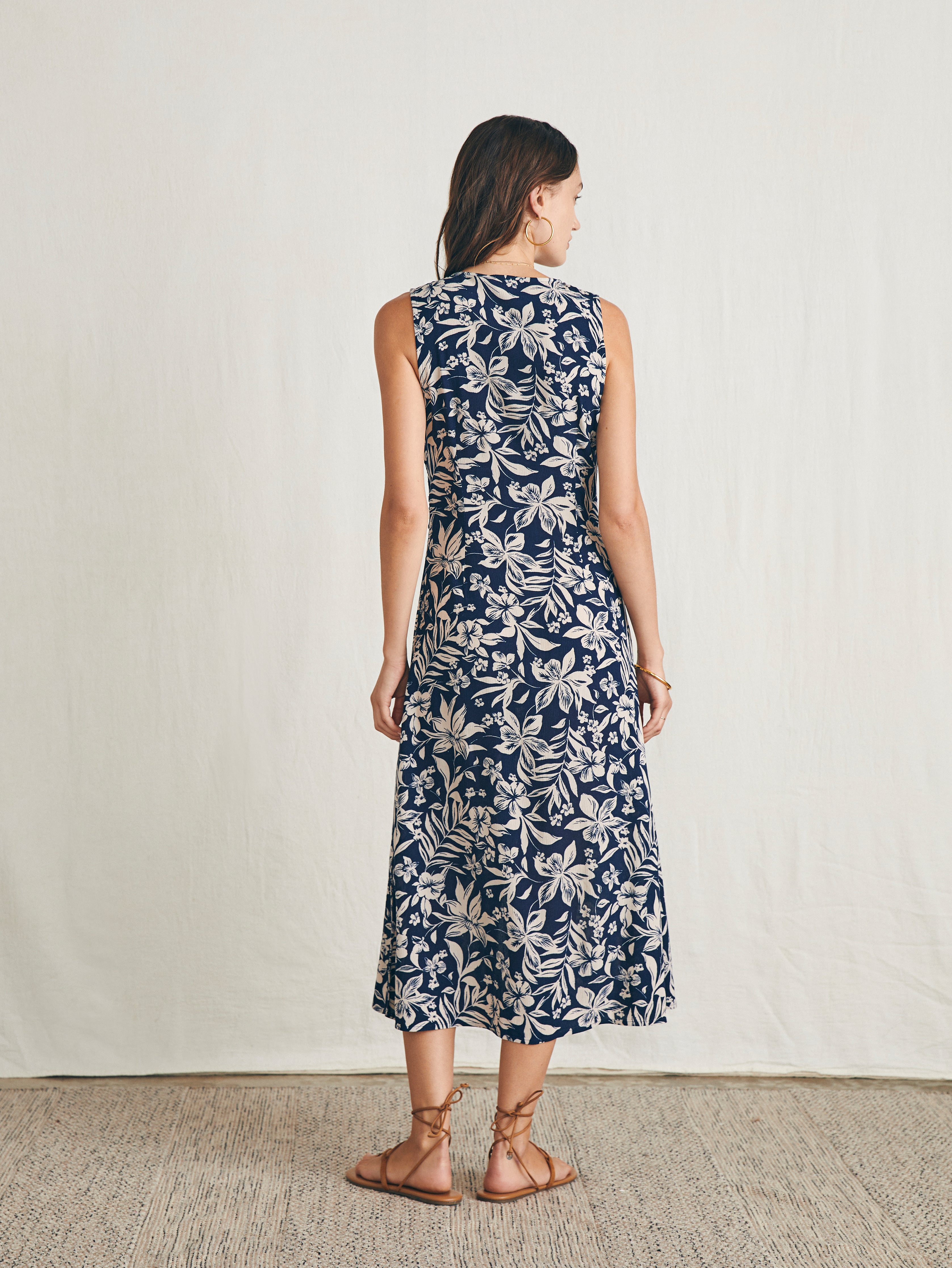 Siena Midi Dress - Navy Canopy Floral