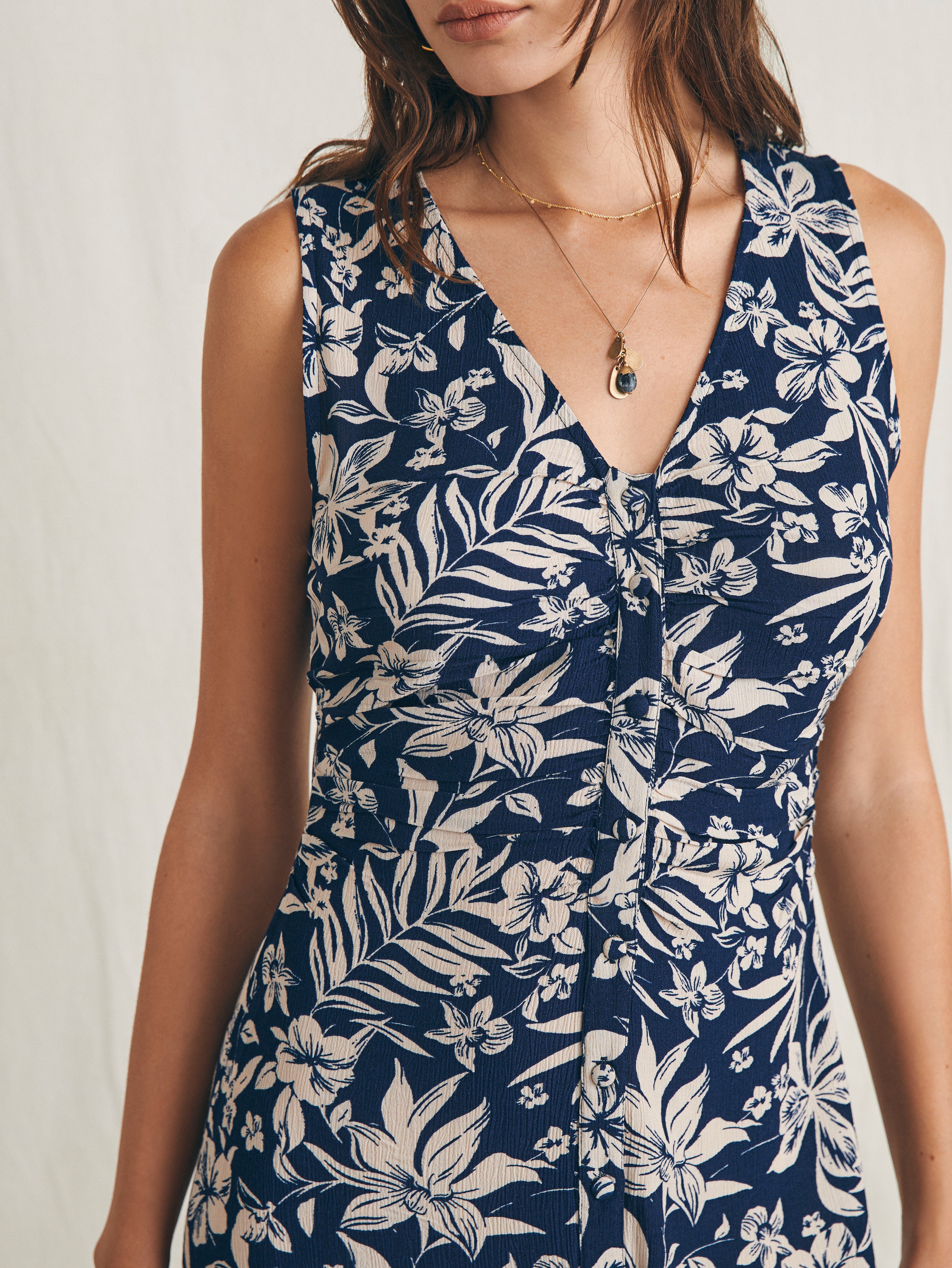 Siena Midi Dress - Navy Canopy Floral