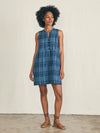 Isha Dress - Clearwater Navy Plaid