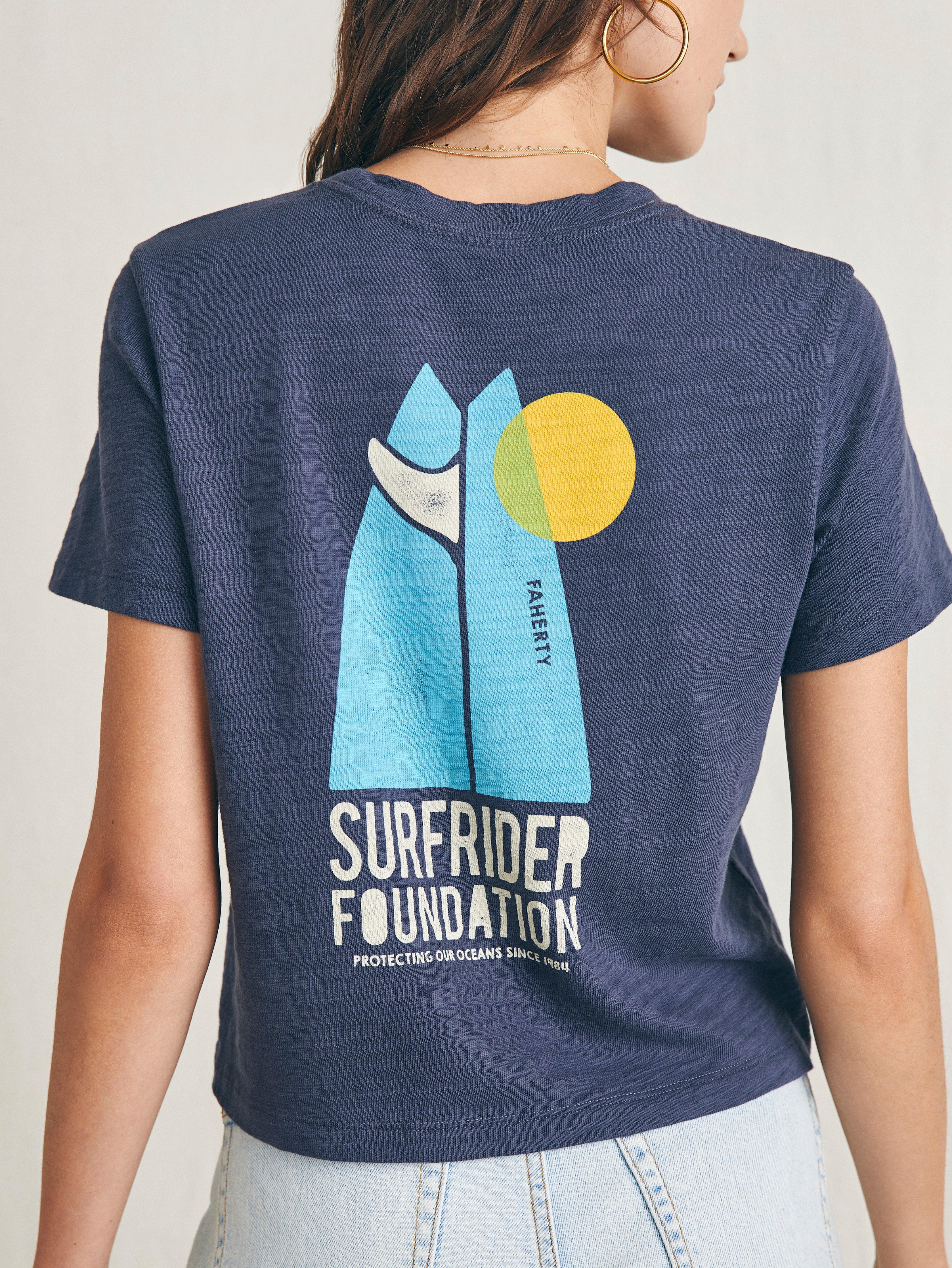 Surfrider Sunwashed Cropped Tee