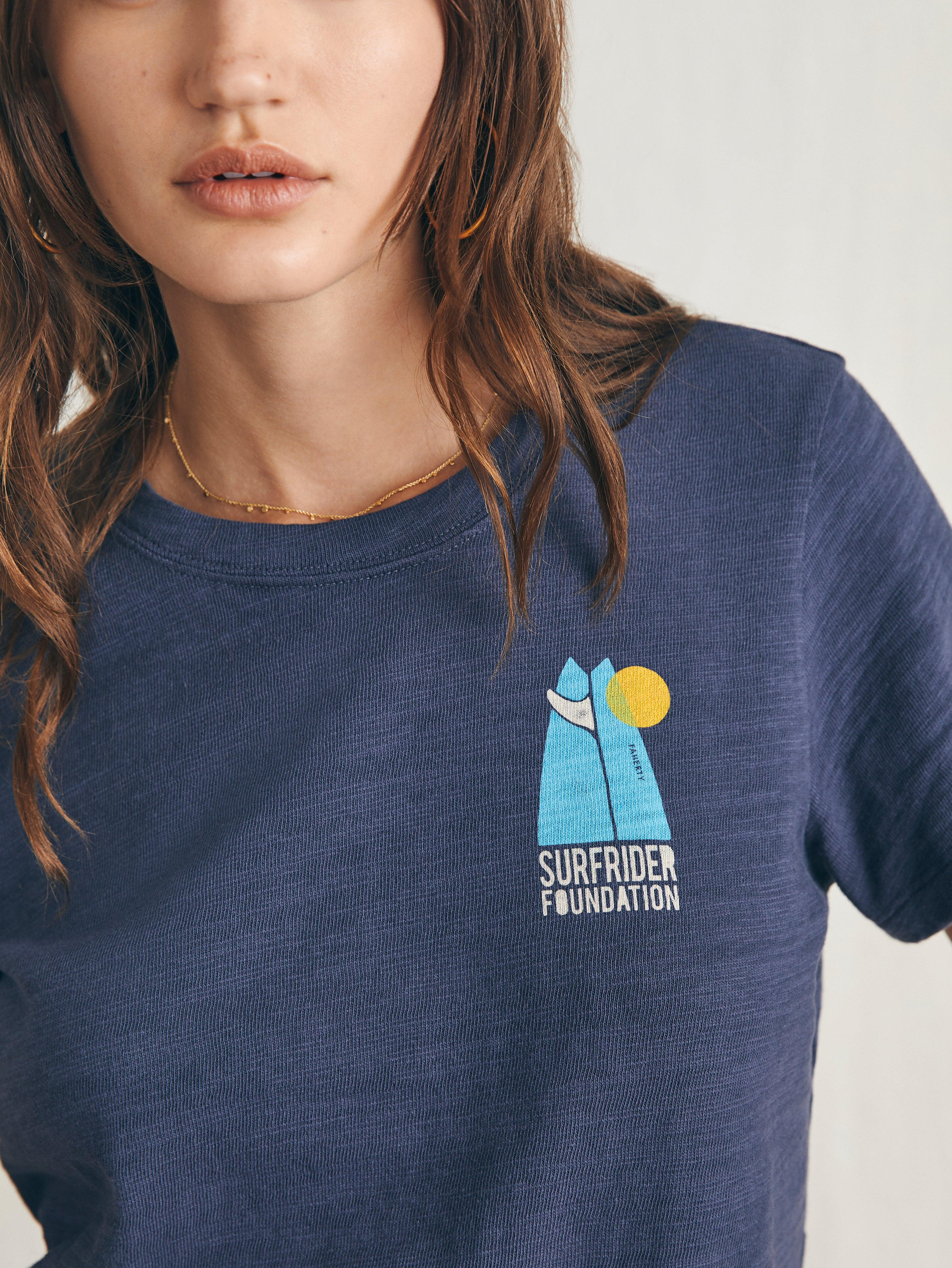 Surfrider Sunwashed Cropped Tee