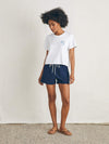 Surfrider Sunwashed Cropped Tee - White