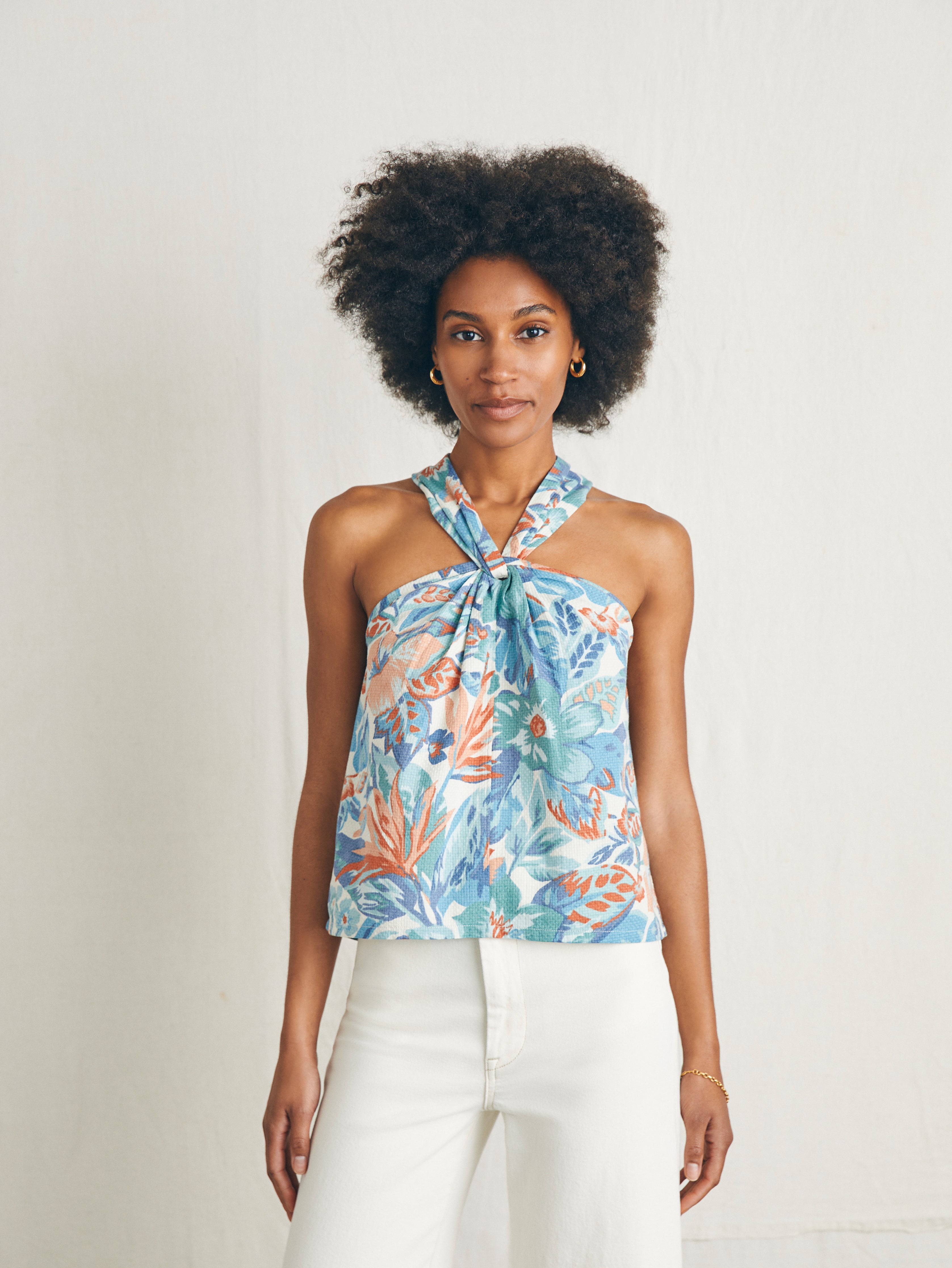 Bay Twist Top - Paradise Blossom Floral