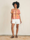 Margate Blouse - Sunset Desert Plaid