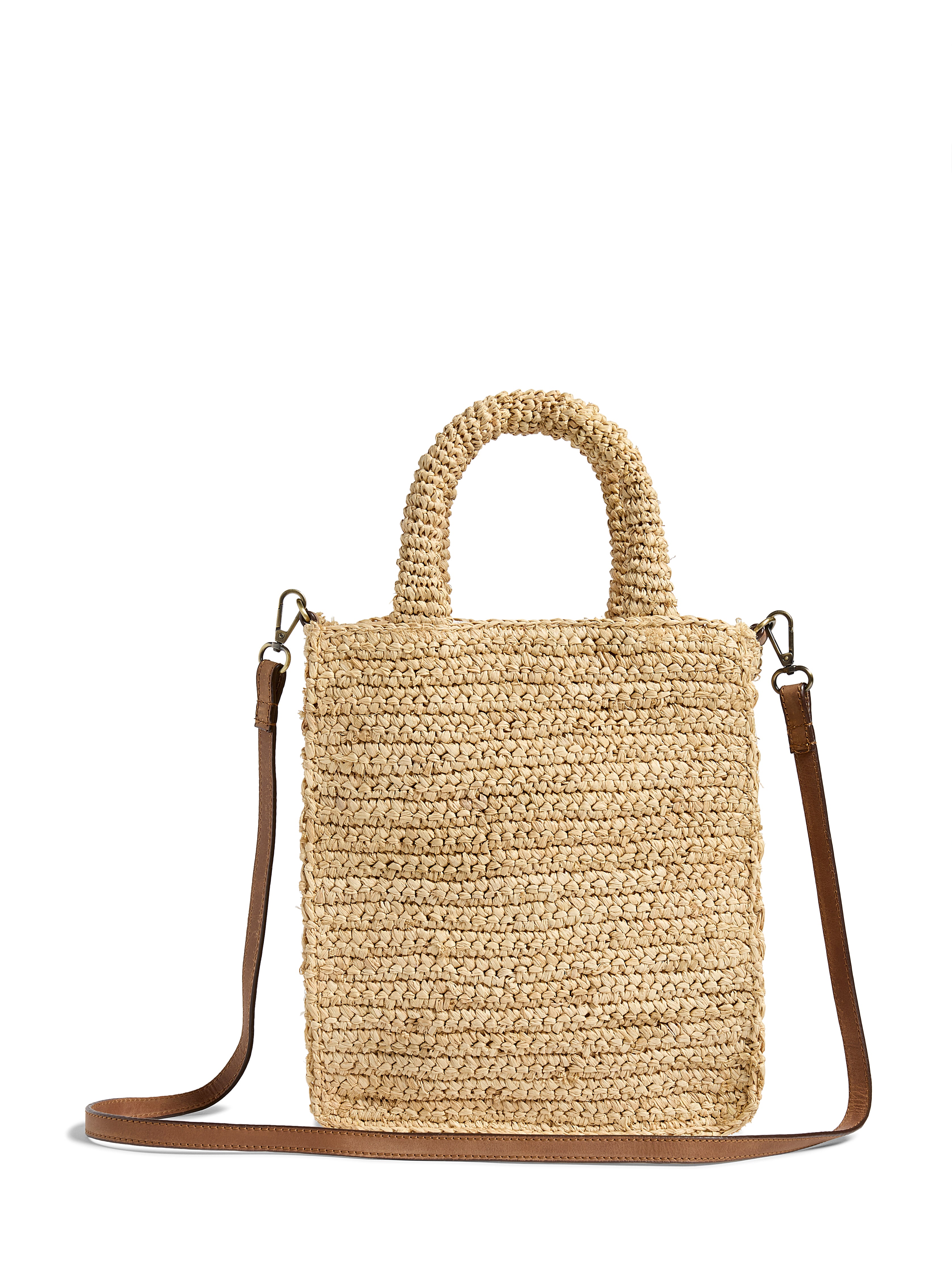 Raffia Cross Body Bag - Natural