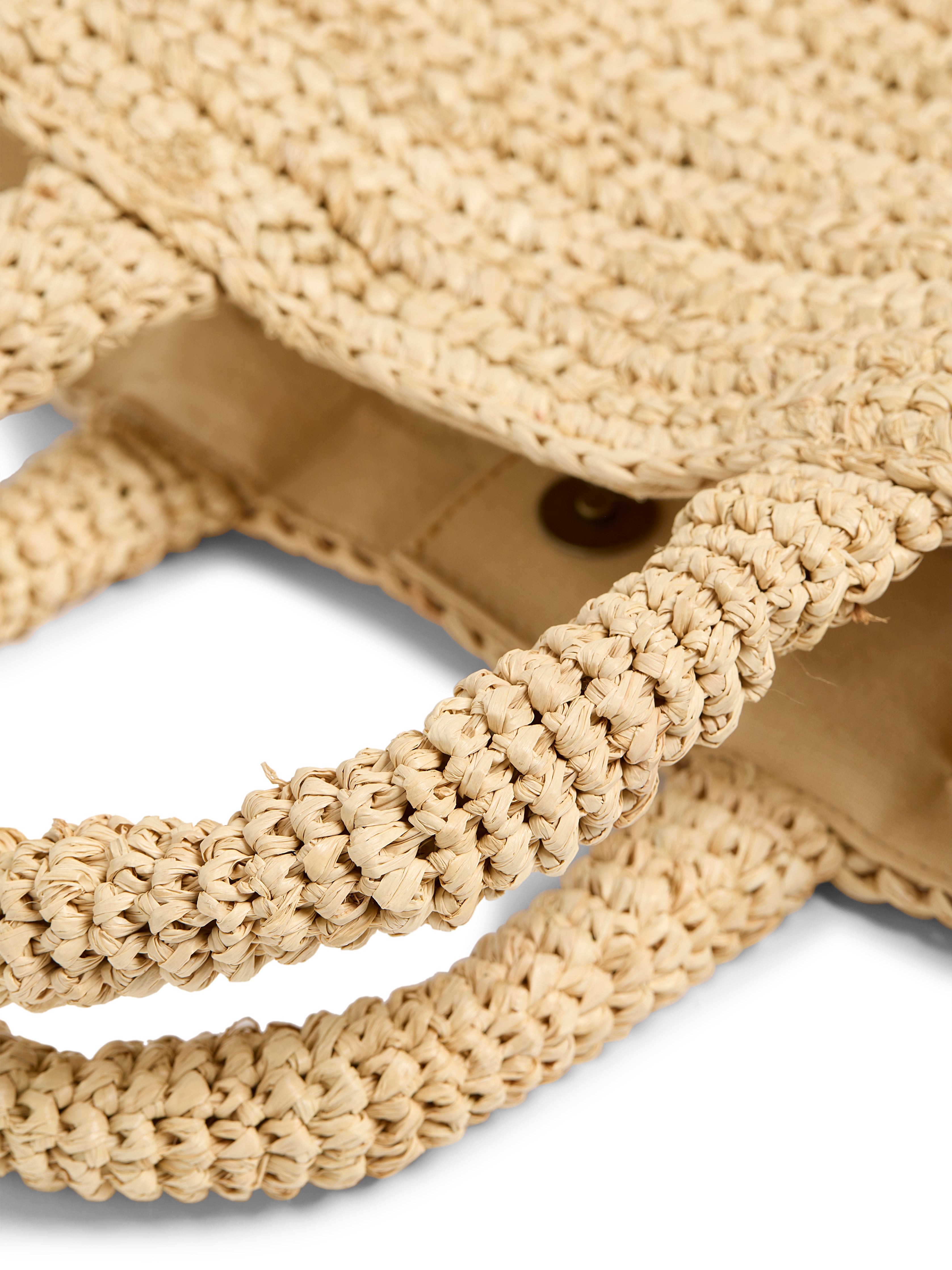 Raffia Cross Body Bag - Natural