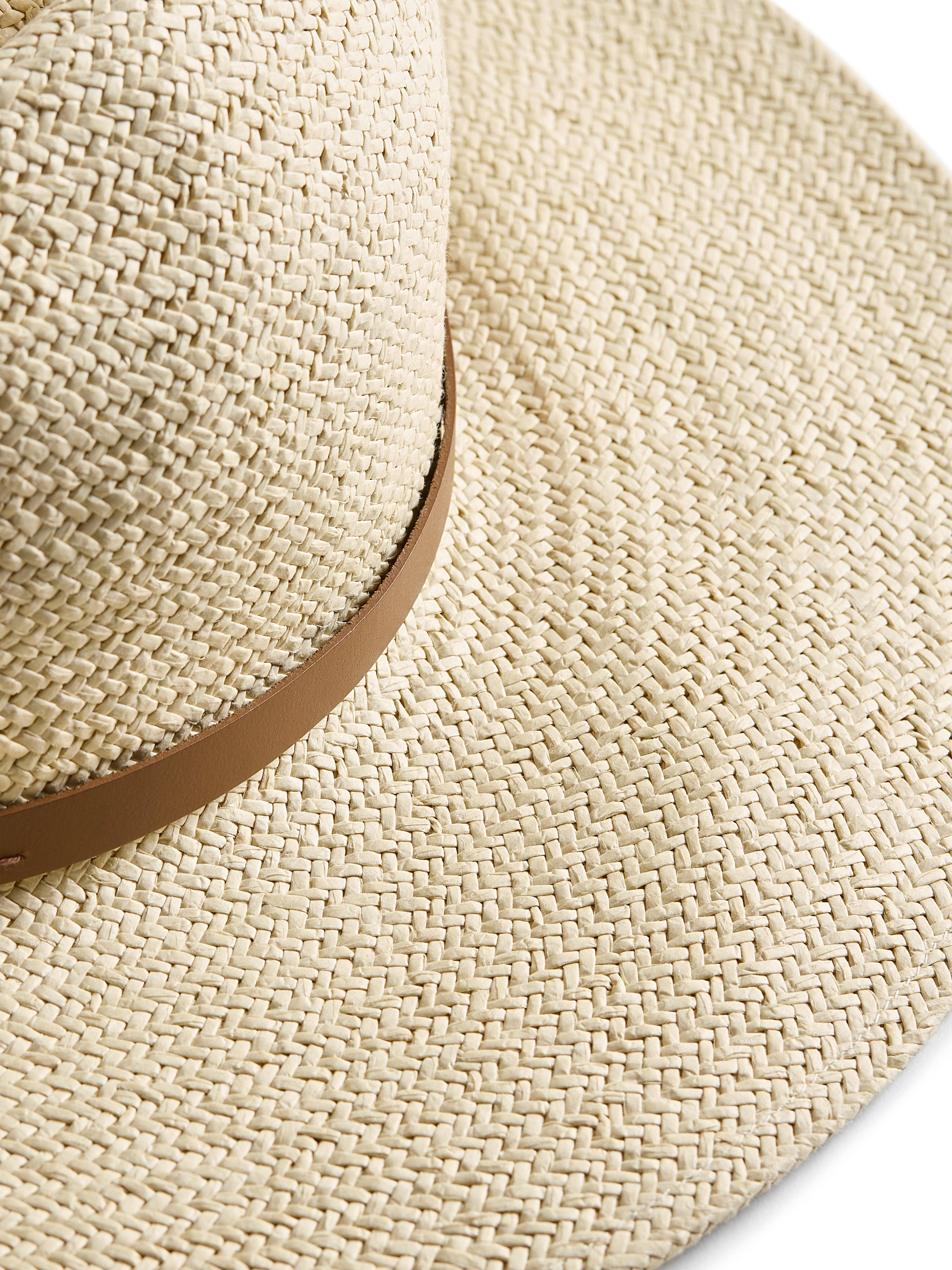 Paper Packable Rancher Hat - Cream