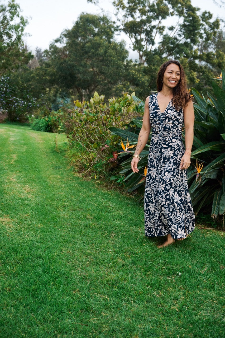 Siena Midi Dress - Navy Canopy Floral