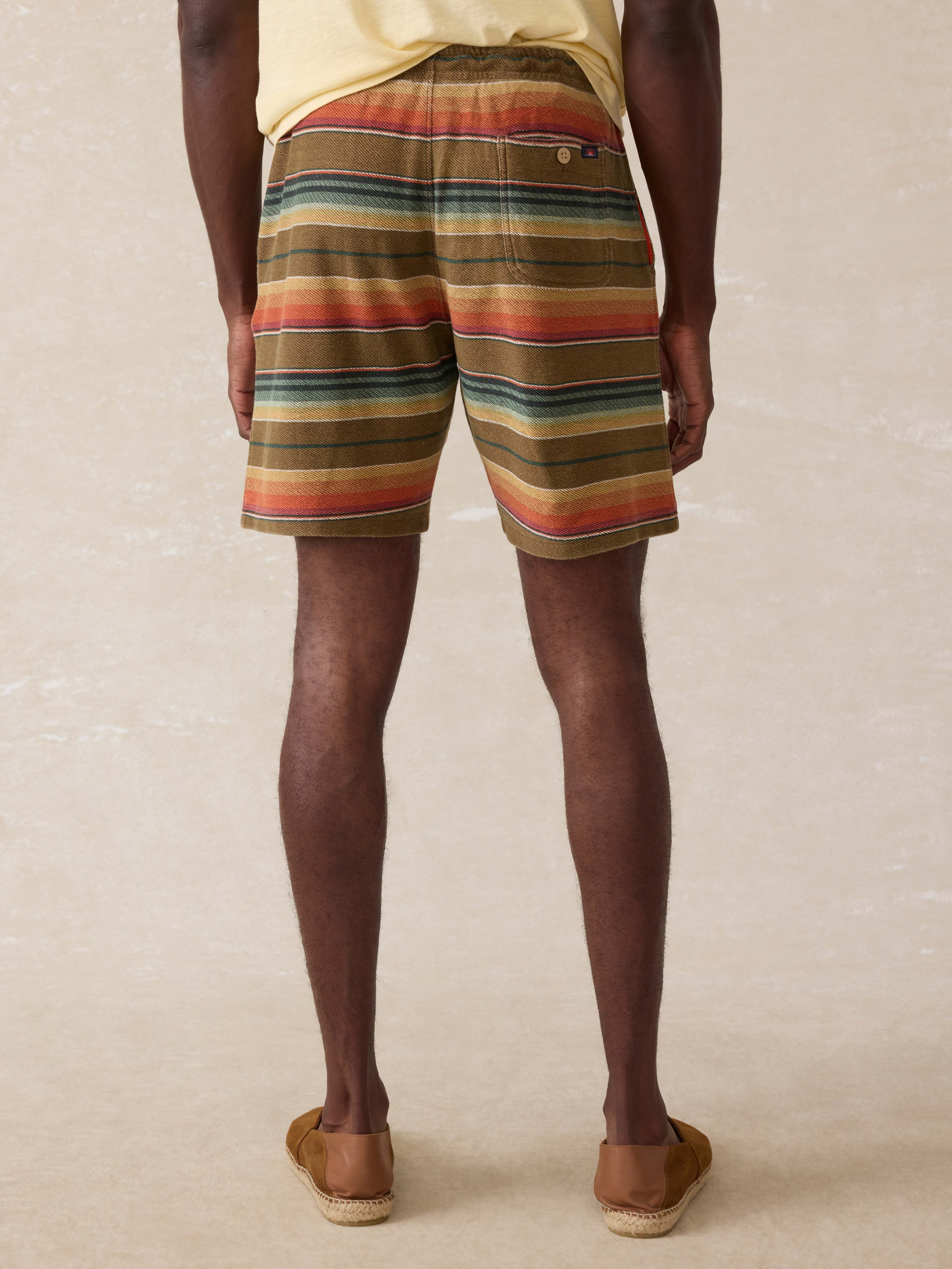Baja Knit Short - Cannon Beach Stripe
