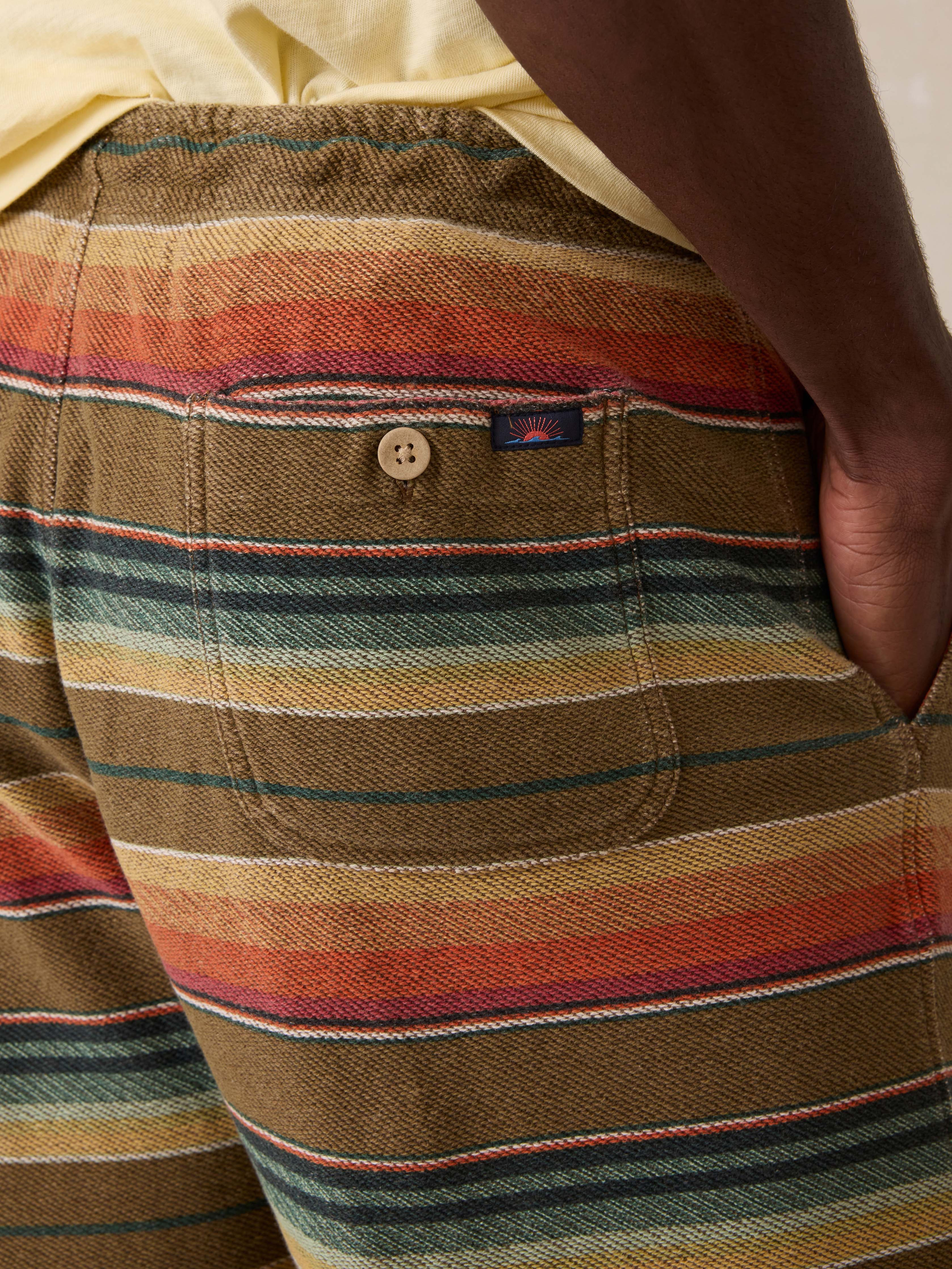 Baja Knit Short - Cannon Beach Stripe