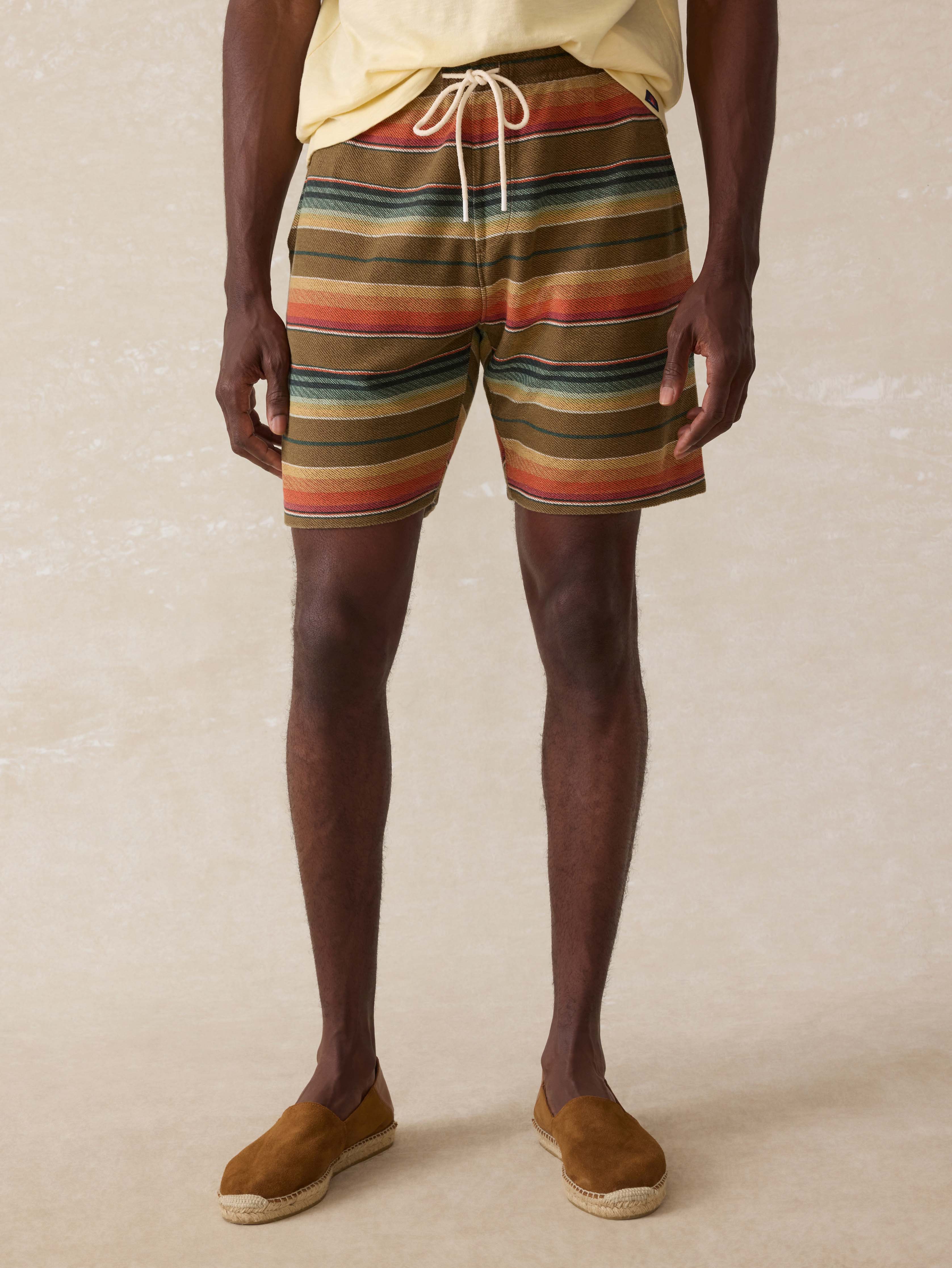 Baja Knit Short - Cannon Beach Stripe