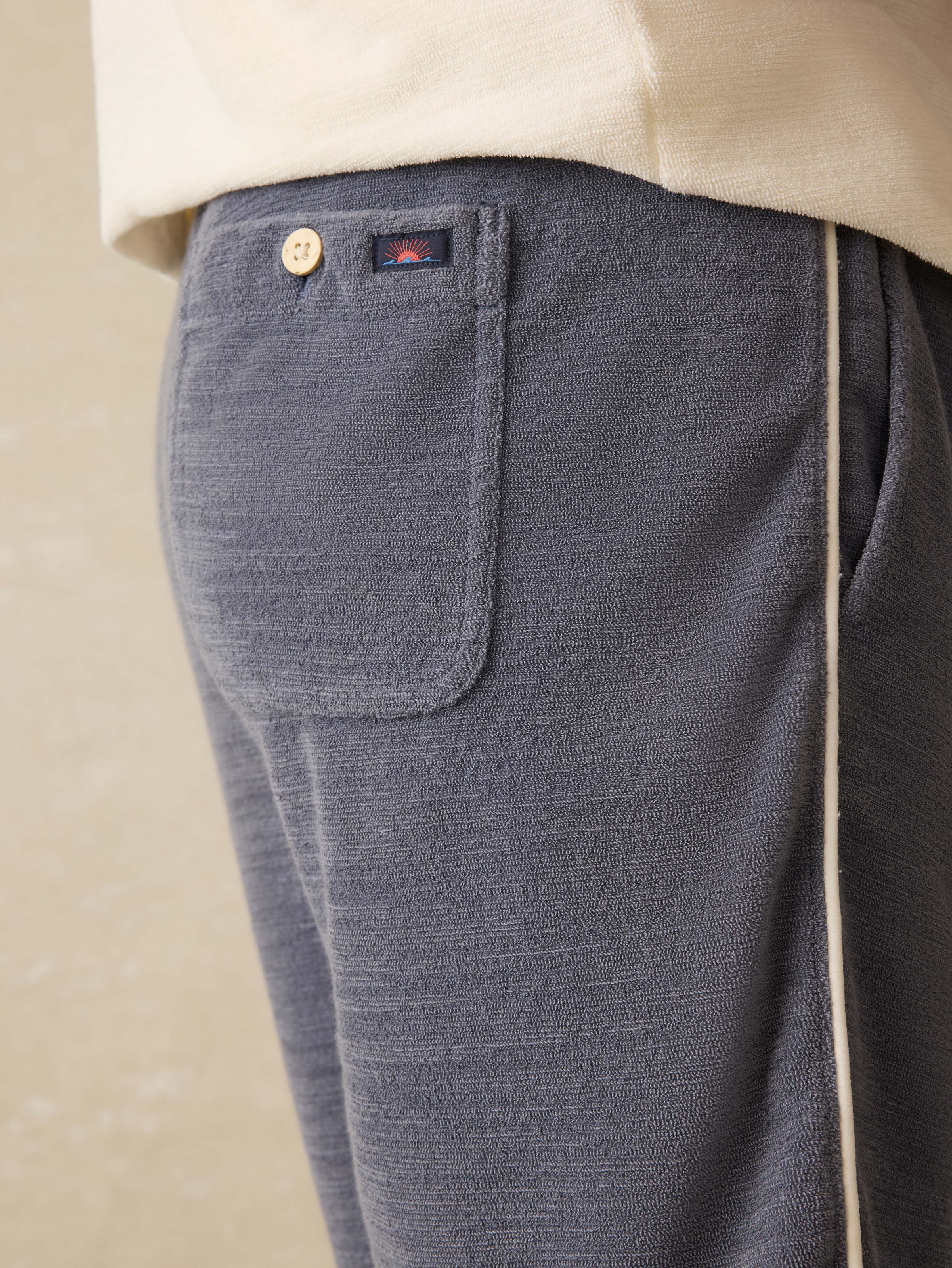 Cabana Towel Terry Sweatshort - Eastern Storm