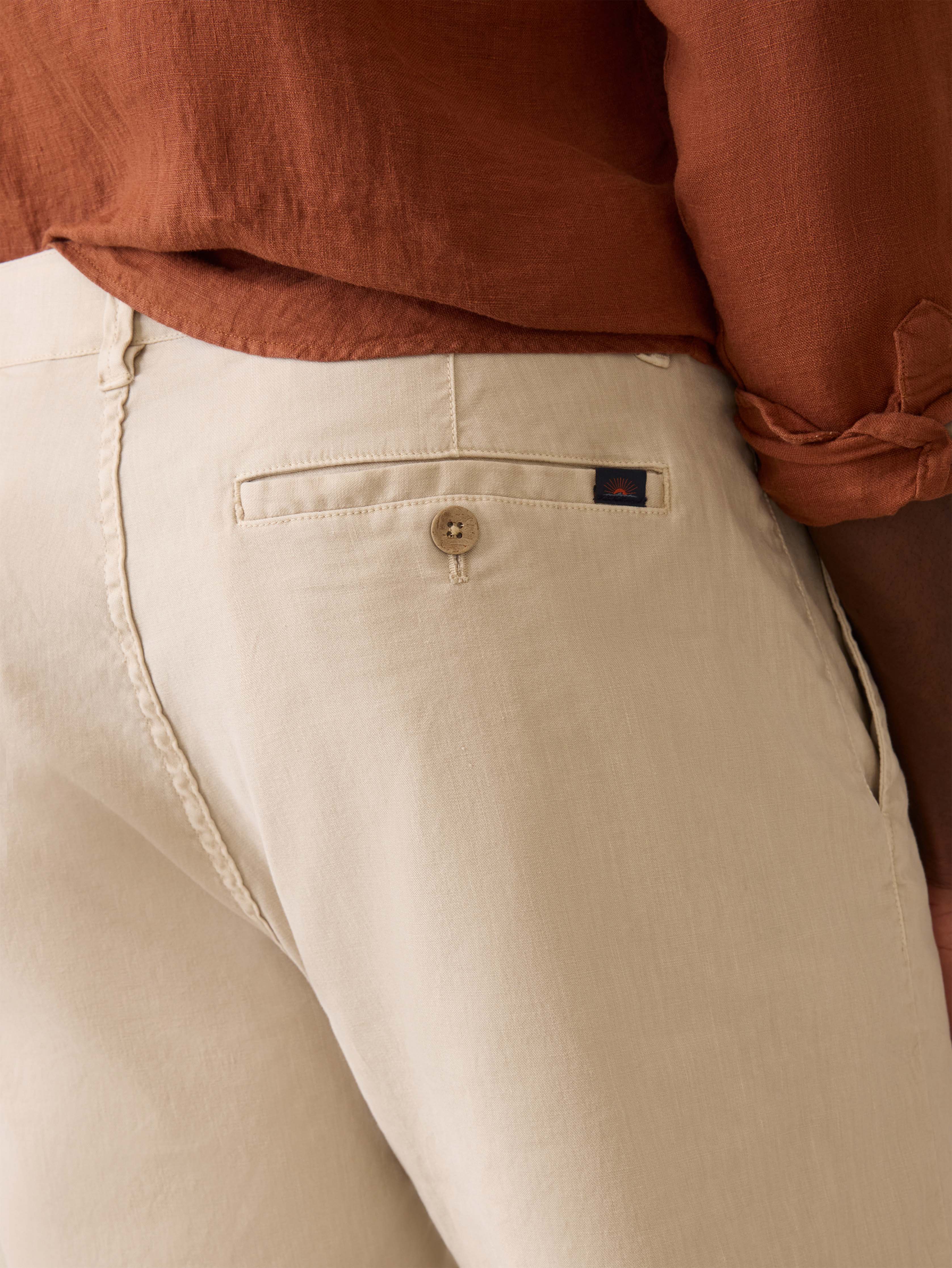 Tradewinds Linen Blend Short - Stone