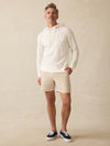Sunwashed Midweight Organic Hoodie - Ivory Rock Stripe