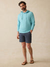 Sunwashed Midweight Organic Hoodie - Teal Sea