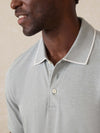 Short-Sleeve Movement Pique Polo - Moss Stone Melange