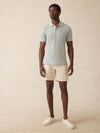 Short-Sleeve Movement Pique Polo - Moss Stone Melange