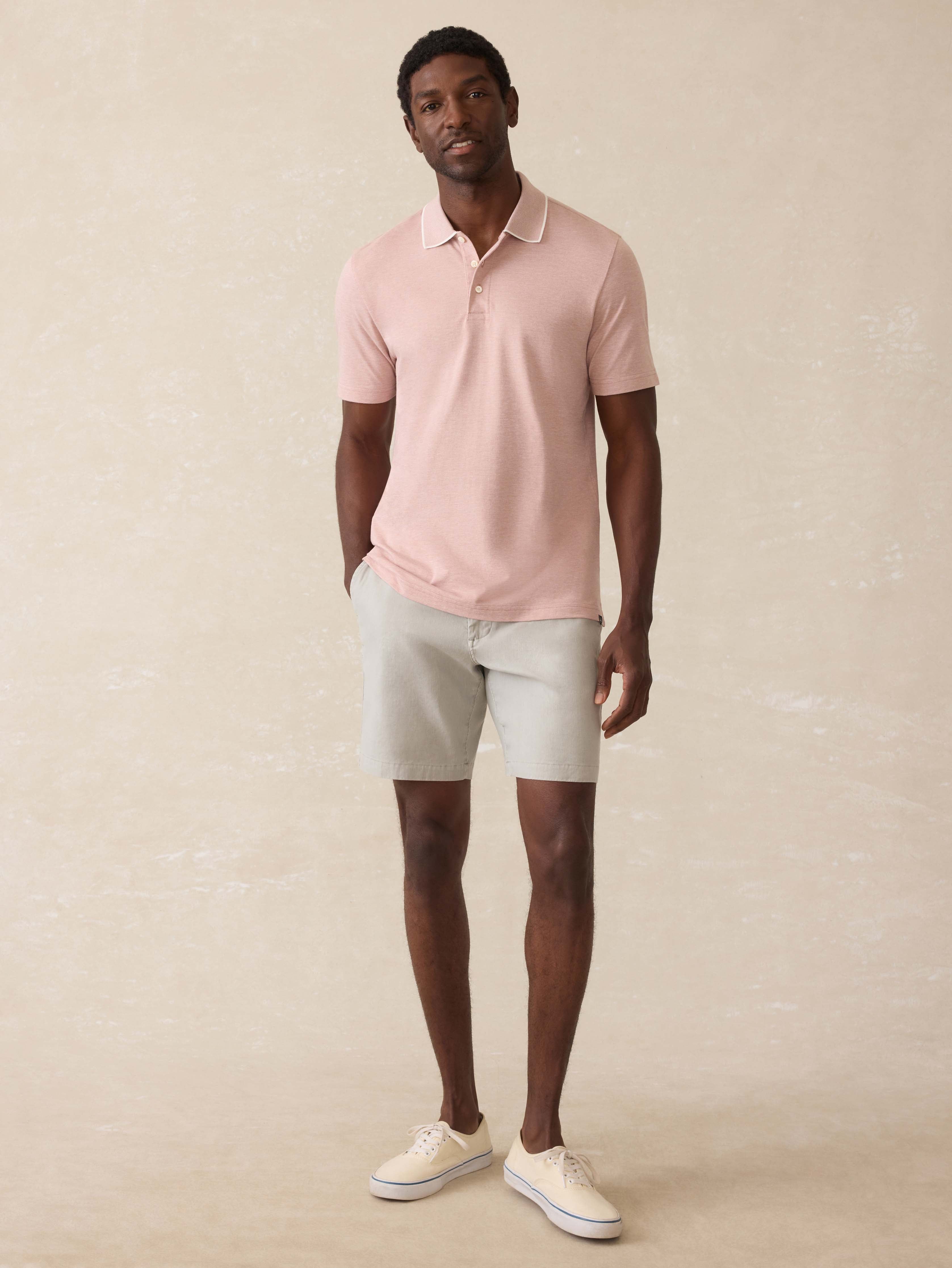 Short-Sleeve Movement™ Pique Polo - Sedona Melange