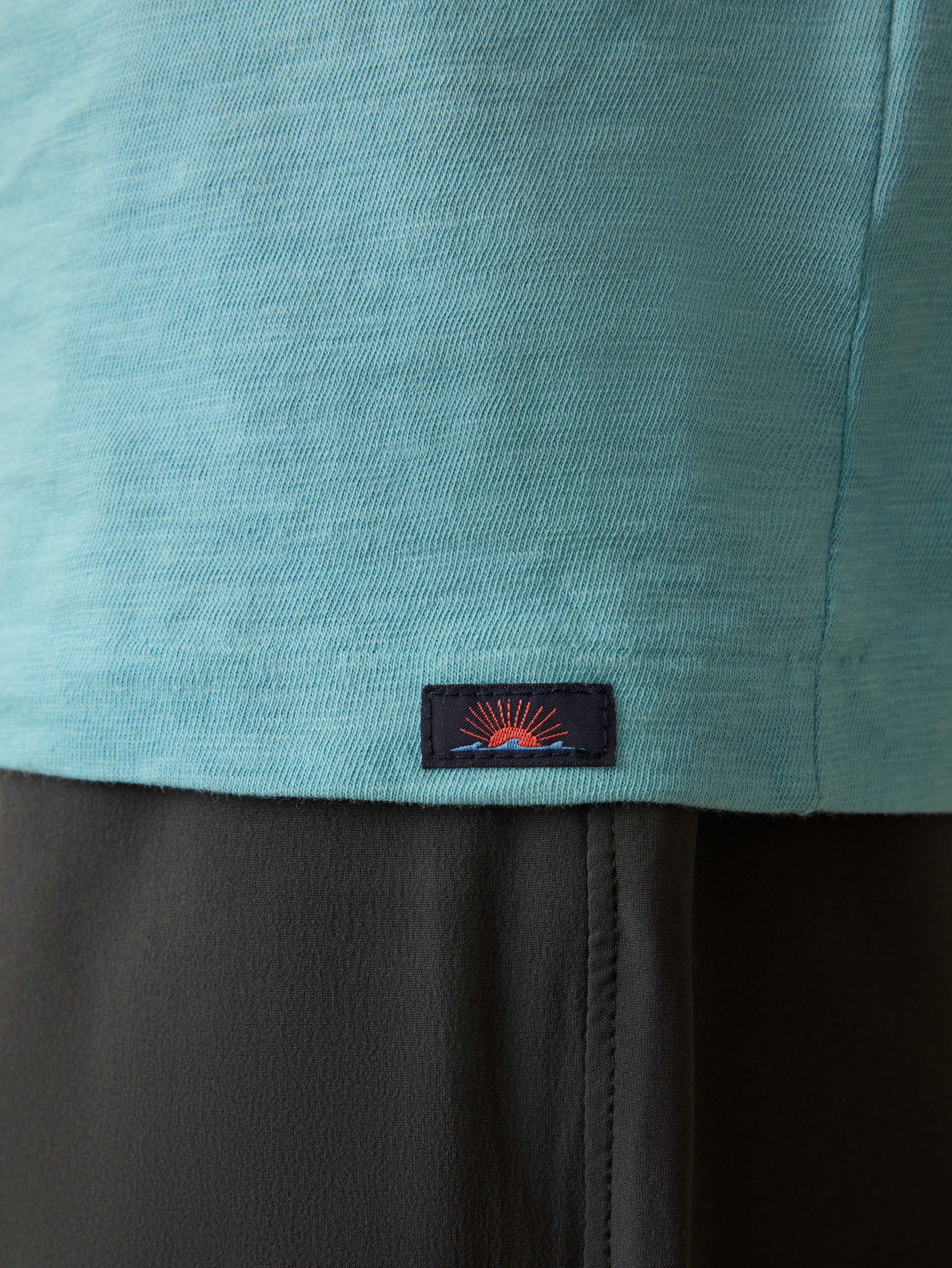 Sunwashed Regenerative Tee - Teal Sea