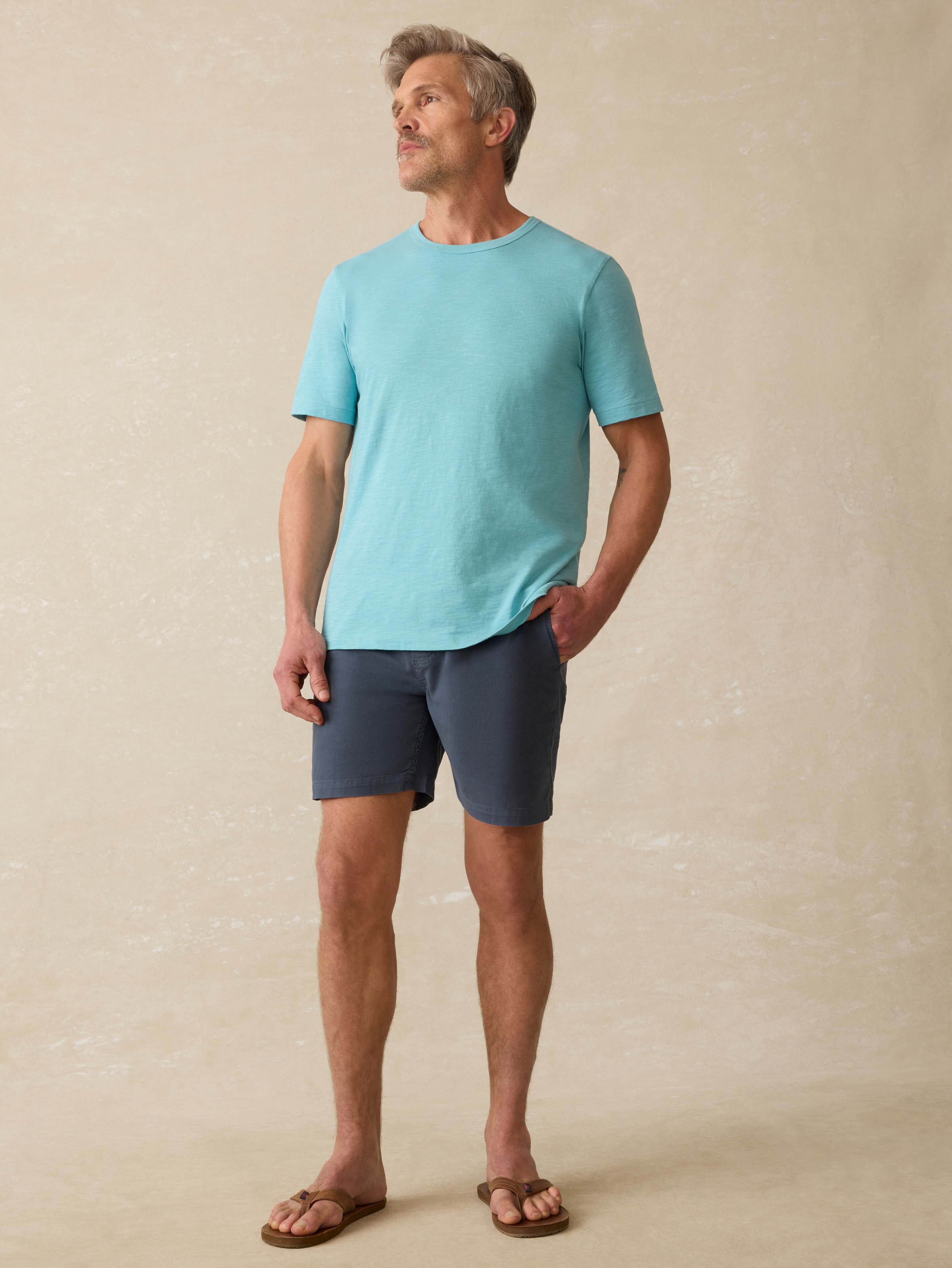 Sunwashed Tee - Teal Sea