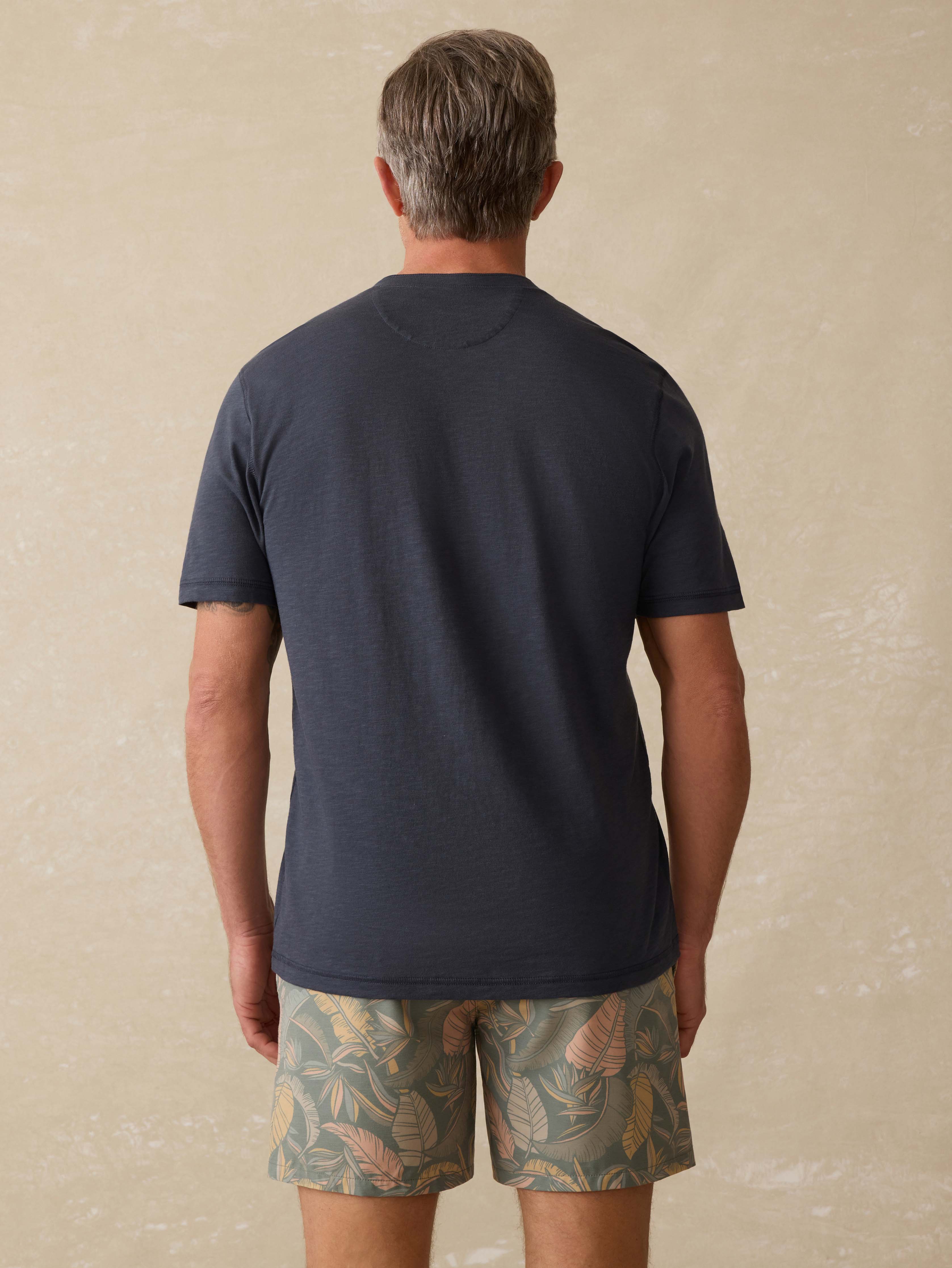 Short-Sleeve Sunwashed Henley