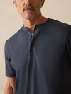 Short-Sleeve Sunwashed Henley - Dune Navy
