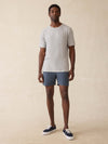 Sunwashed Tee - Silver Sea Stripe