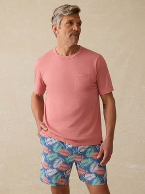 Sunwashed Regenerative Pocket Tee - Faded Flag