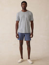 Sunwashed Pocket Tee - Silver Sea Stripe