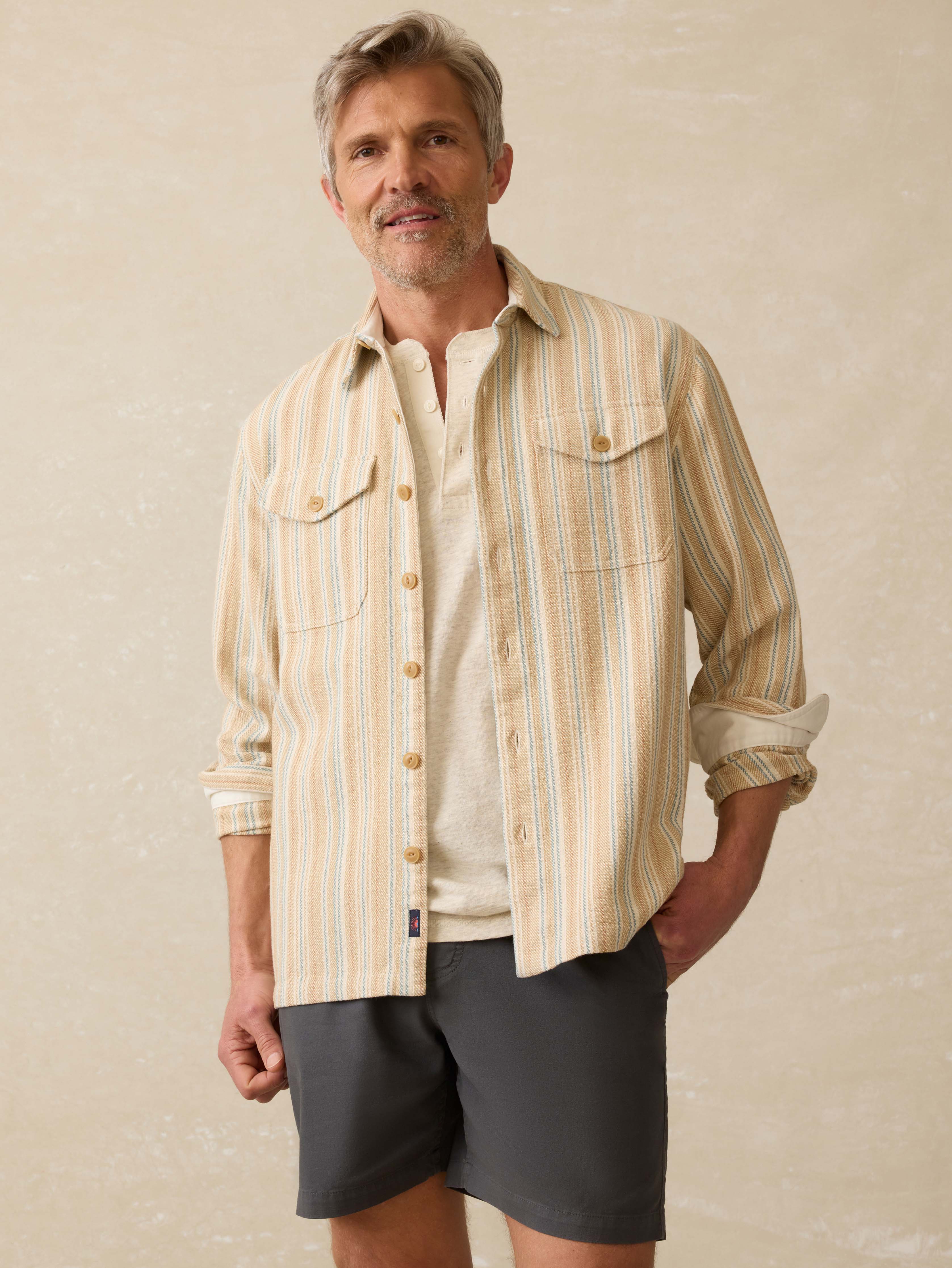 Vista Overshirt - Golden Hour Stripe