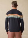 Cabana Towel Terry Crewneck - Seacoast Sunrise Stripe