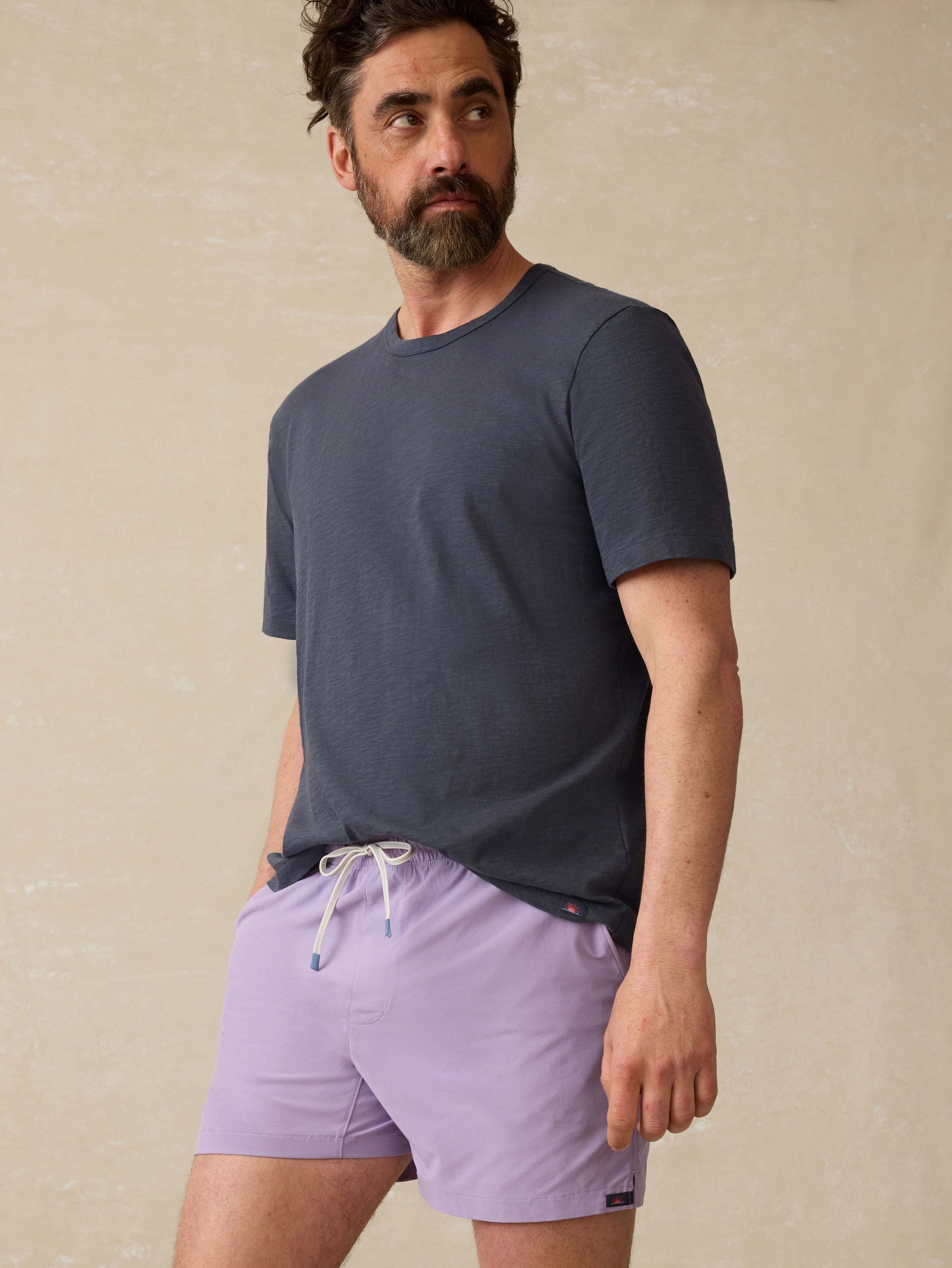 Shorelite Trunk (5") - Seaside Iris | Faherty Brand