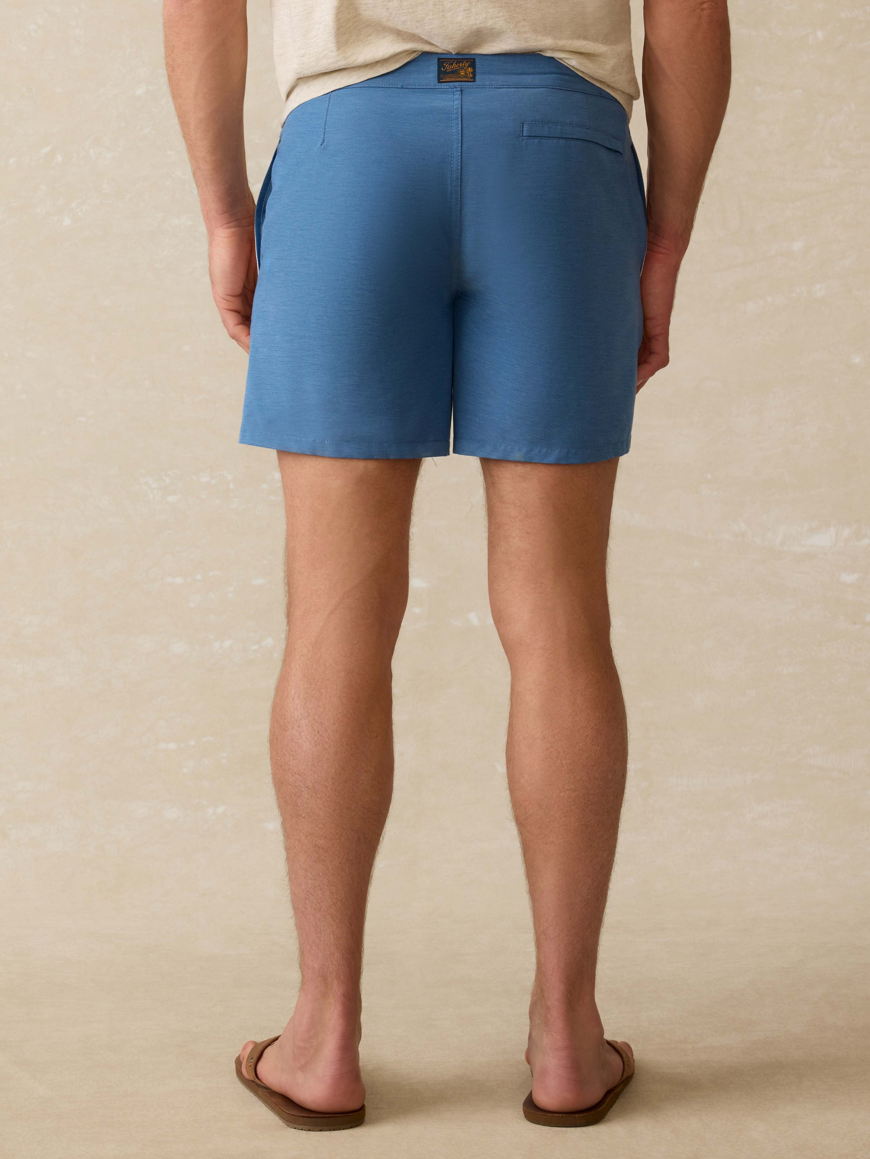 Biarritz Boardshort - Blue Horizon Stripe