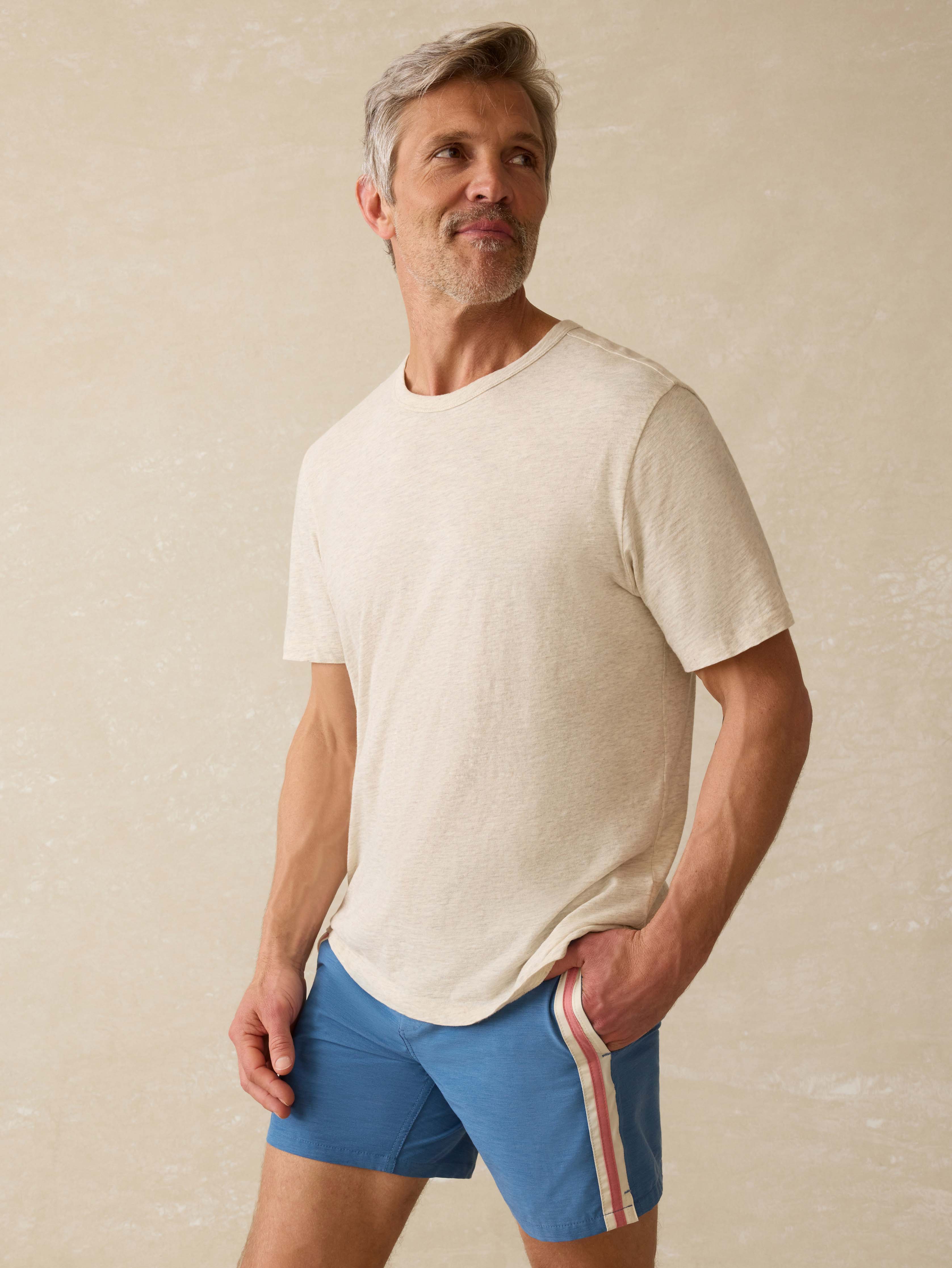 Biarritz Boardshort - Blue Horizon Stripe | Faherty Brand