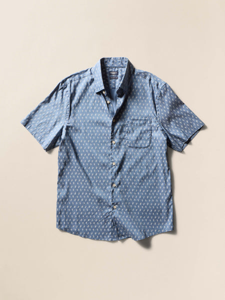 (取寄) ファリティ メンズ ショート スリーブ ムーブメント モンテレイ シャツ Faherty men Short Sleeve Movement Monterrey Shirt Marine Palm Foliage SU25-FAHERTY-MENS-MWS2507-MPF-