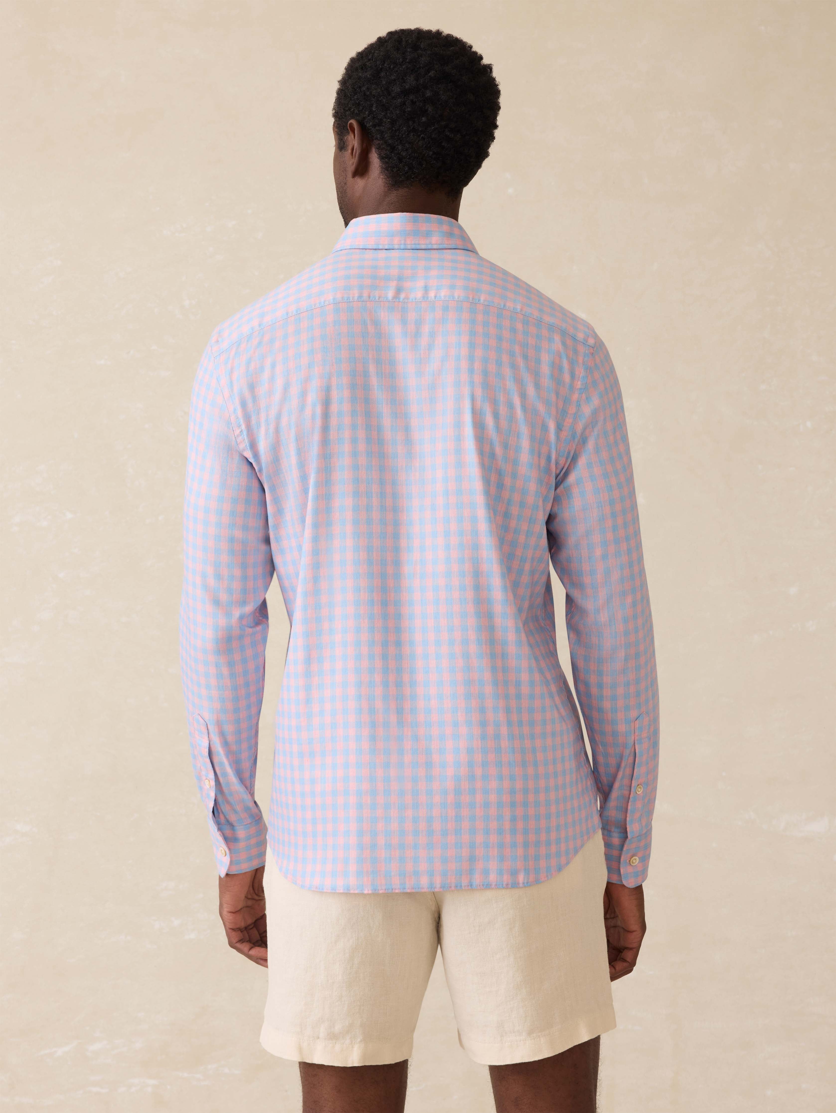 Movement™ Monterey Shirt - Coral Sky Gingham